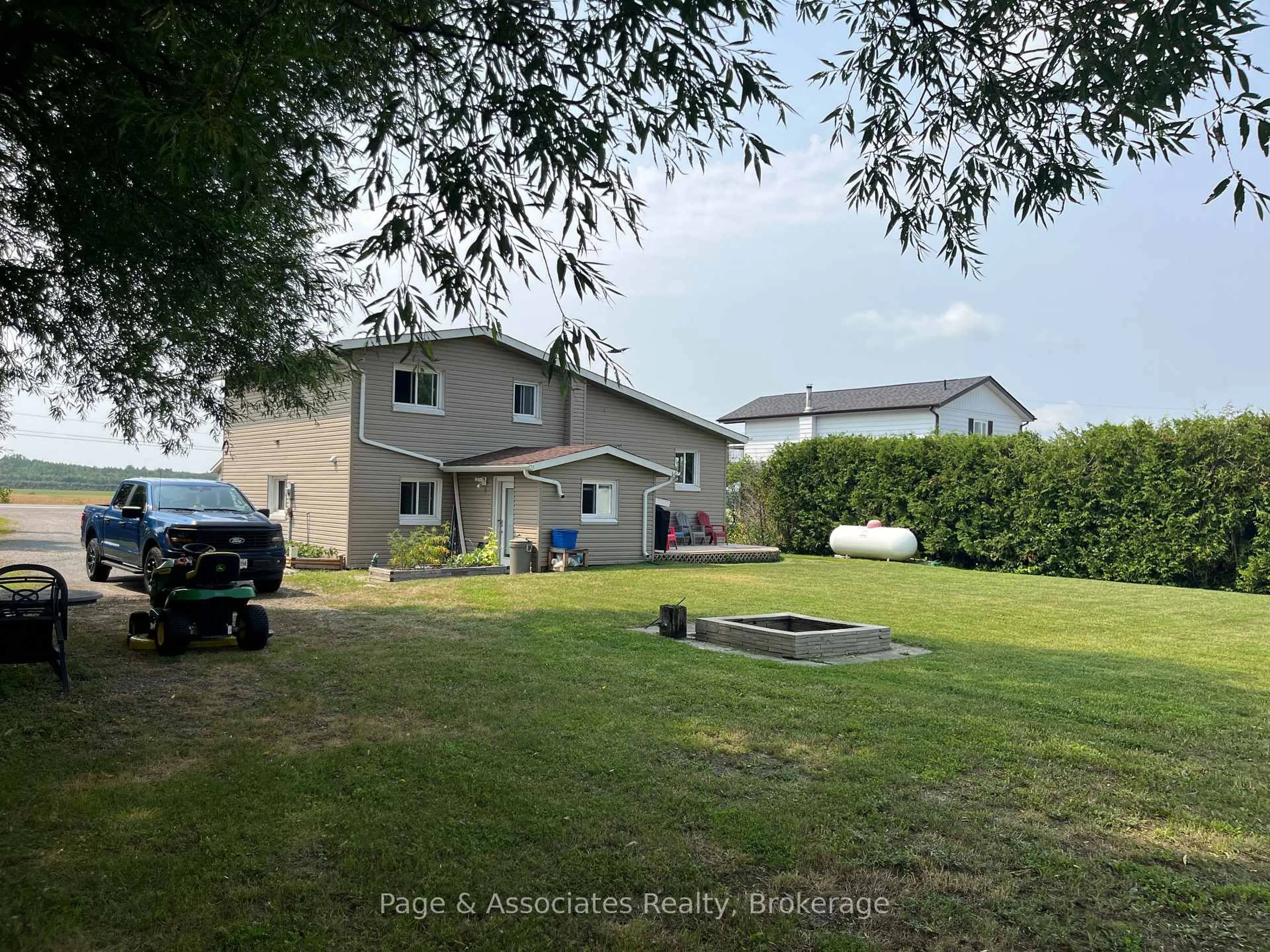 A pic from outside/outdoor area/front of a property/back of a property/a pic from drone, water/lake/river/ocean view for 10841 Highway 17, West Nipissing Ontario P0H 2M0