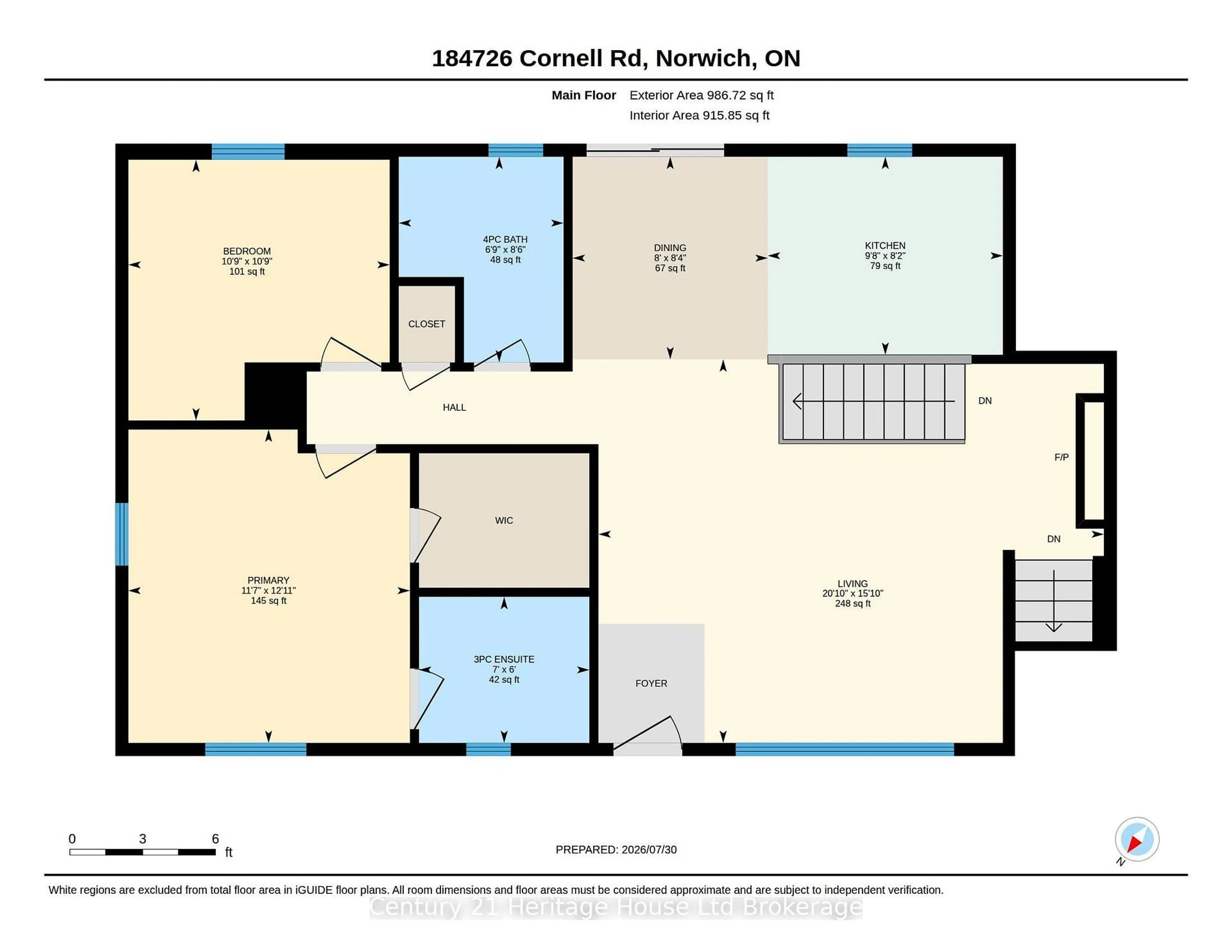 Floor plan for 184726 Cornell Rd, Norwich Ontario N4G 4G8