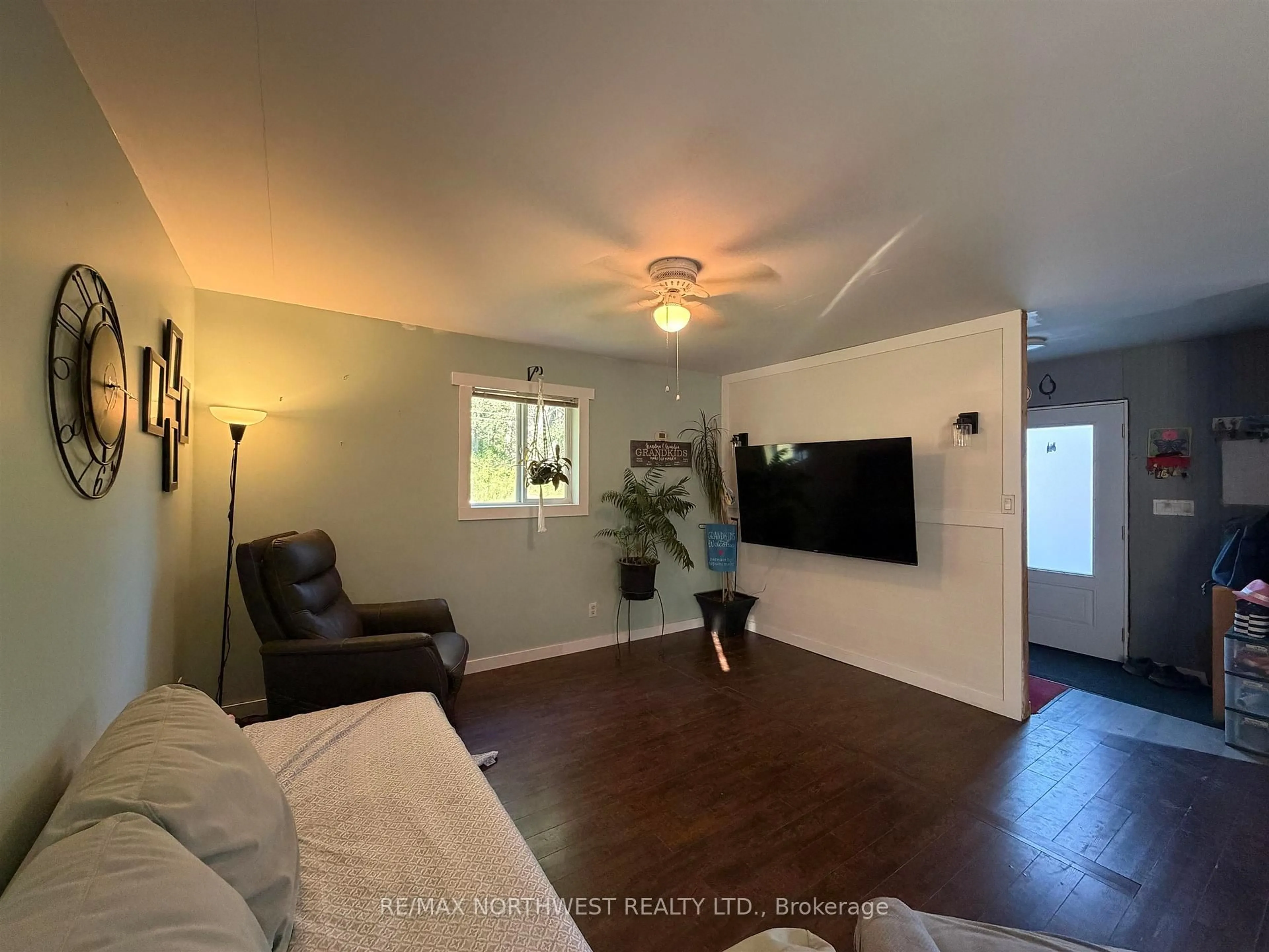 Living room with furniture, unknown for 16 James Road, Kenora Ontario P9N 0E2