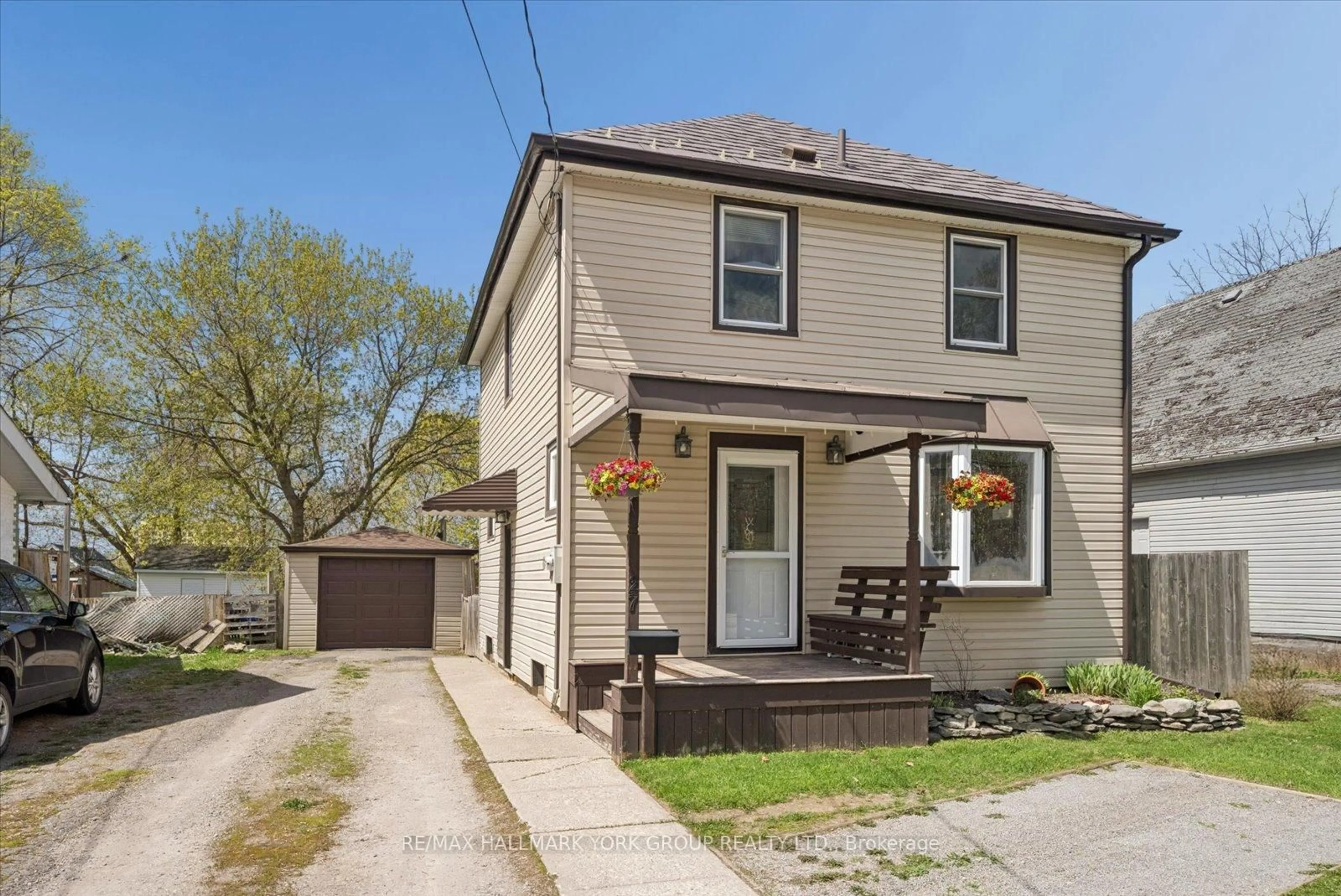 Home with vinyl exterior material, street for 27 St Paul St, Kawartha Lakes Ontario K9V 1S3
