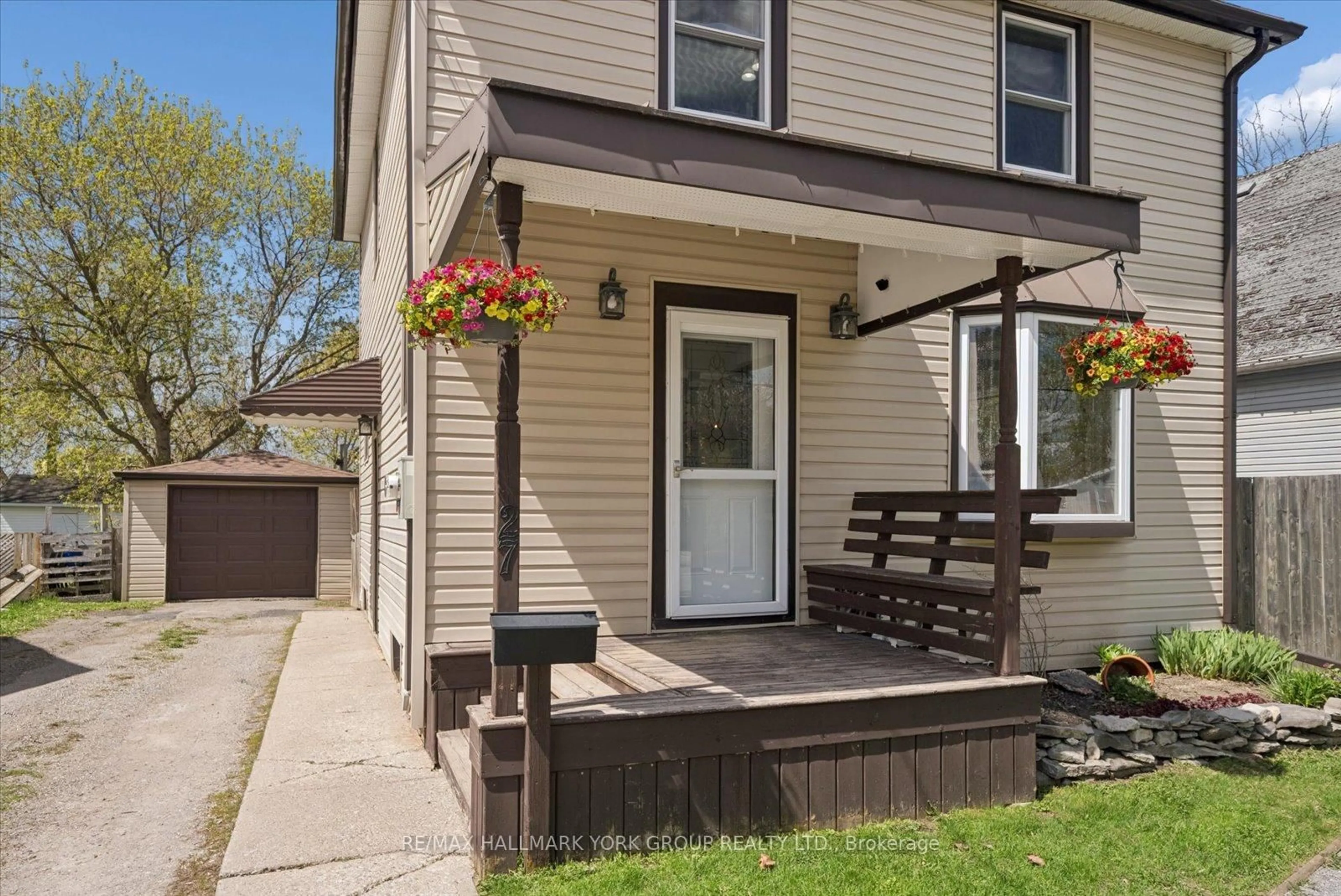 Home with vinyl exterior material, street for 27 St Paul St, Kawartha Lakes Ontario K9V 1S3