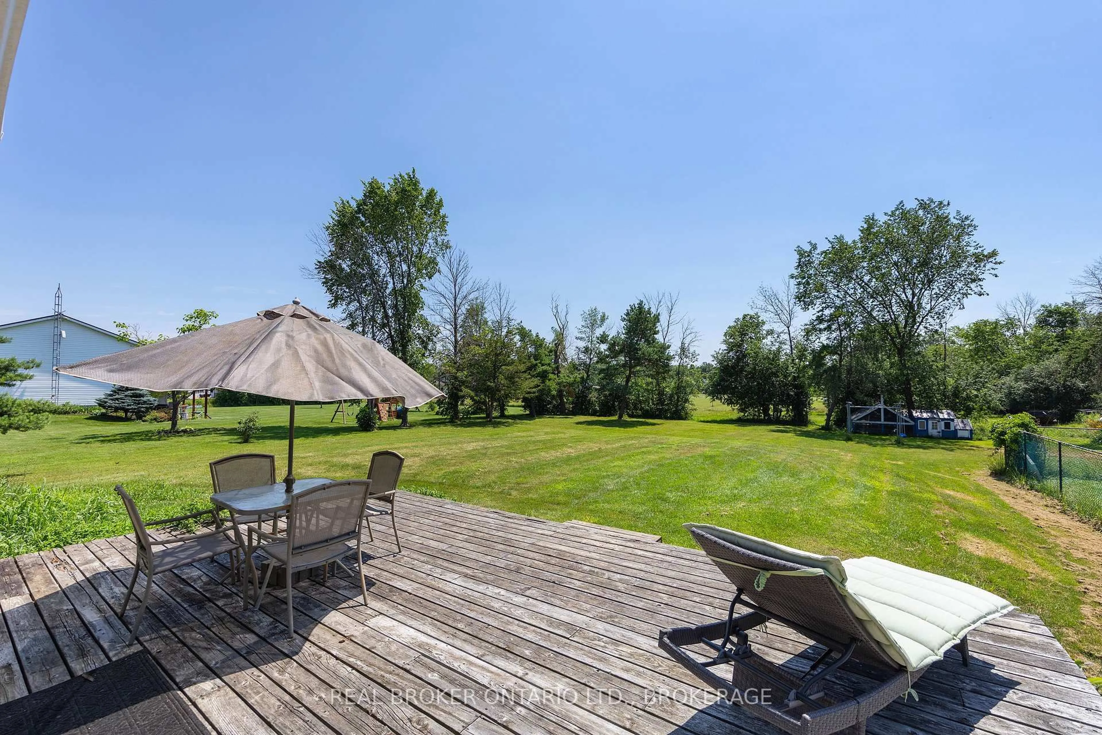Patio, water/lake/river/ocean view for 1013 River Rd, Harrowsmith Ontario K0H 1V0