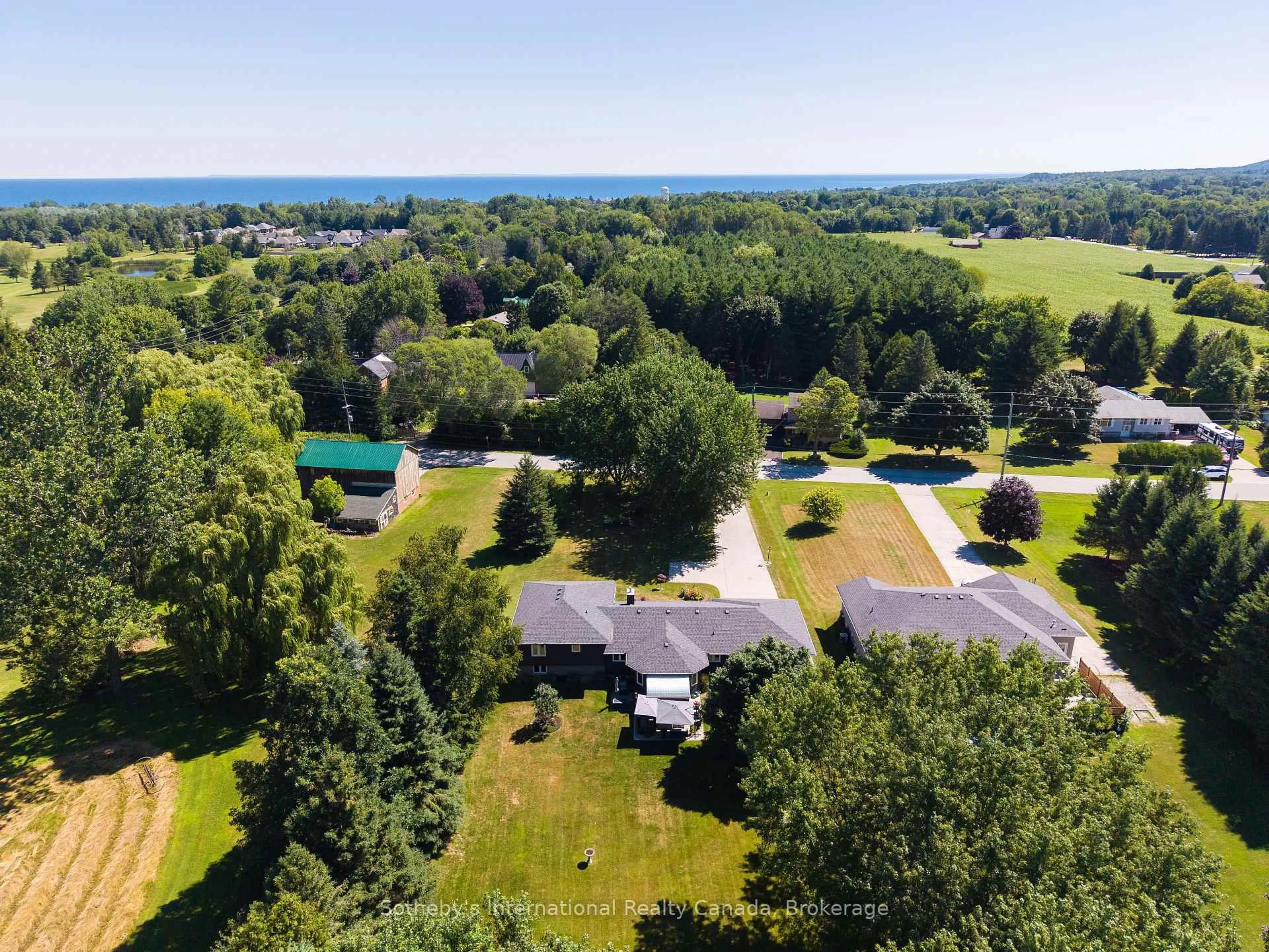 A pic from outside/outdoor area/front of a property/back of a property/a pic from drone, water/lake/river/ocean view for 169 Gardiner St, Meaford Ontario N4L 1W6
