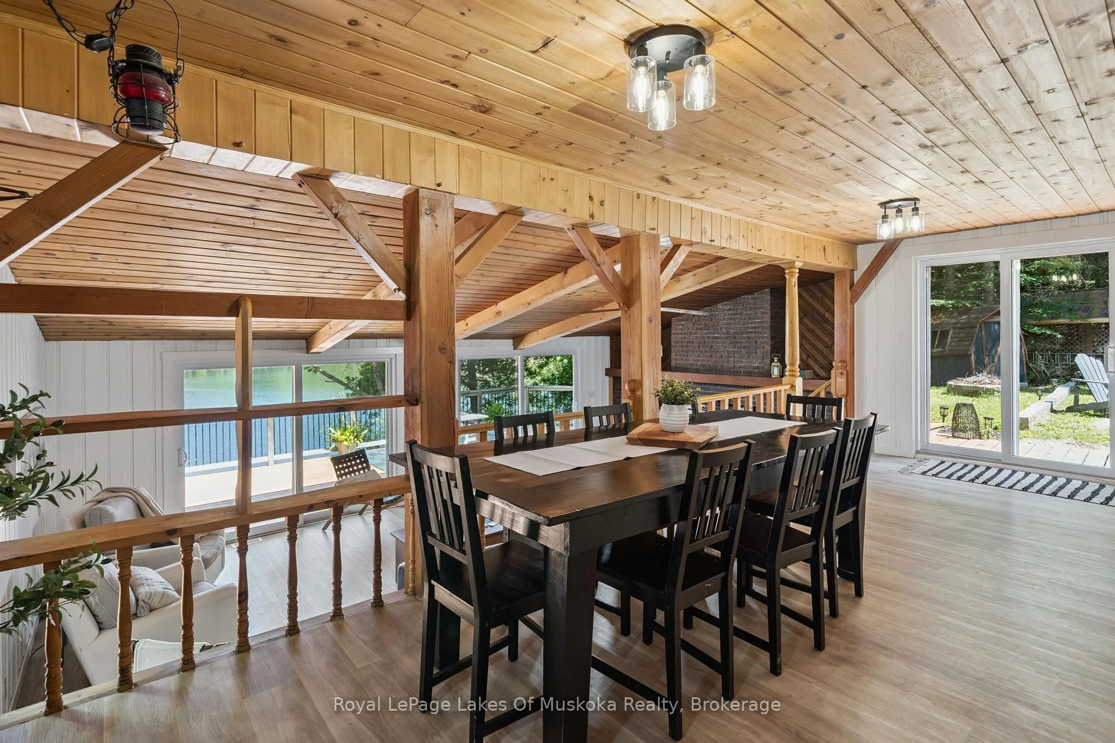 Dining room, wood/laminate floor for 1345 Sinclair T Kawagama Lake Tr, Algonquin Highlands Ontario P0A 1E0