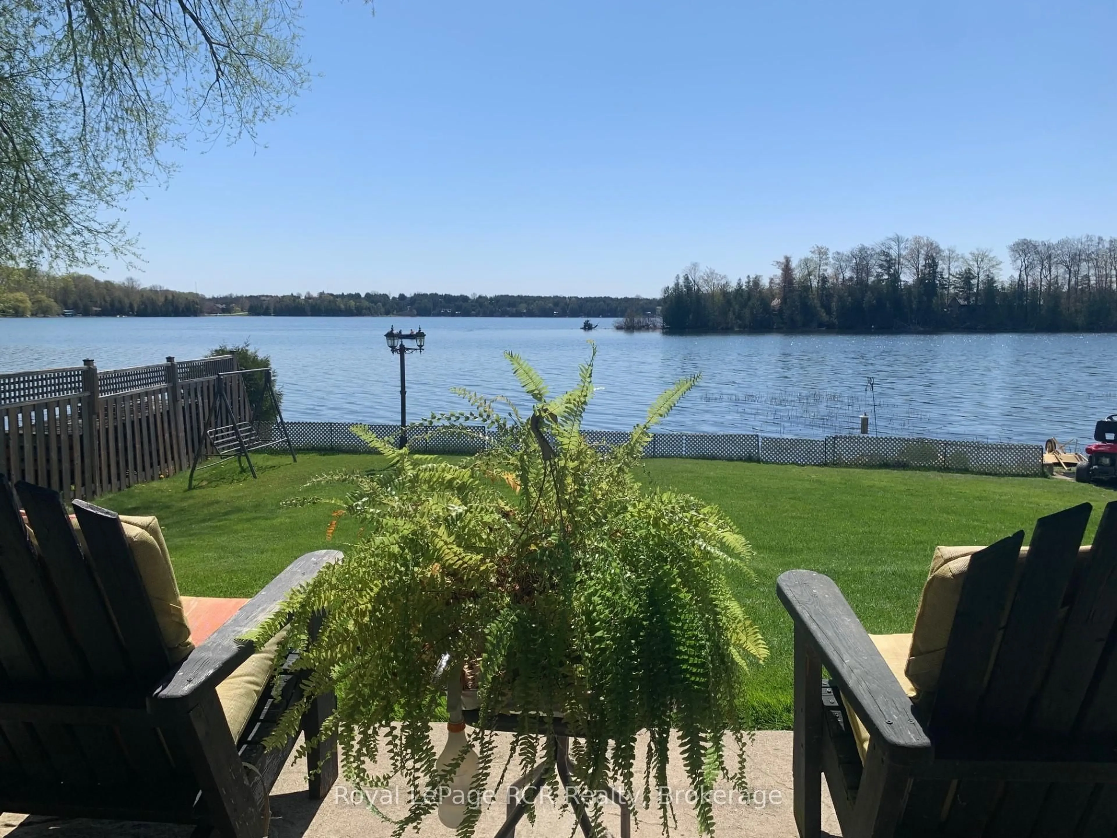 Patio, water/lake/river/ocean view for 48 Island View Dr, South Bruce Peninsula Ontario N0H 1A0