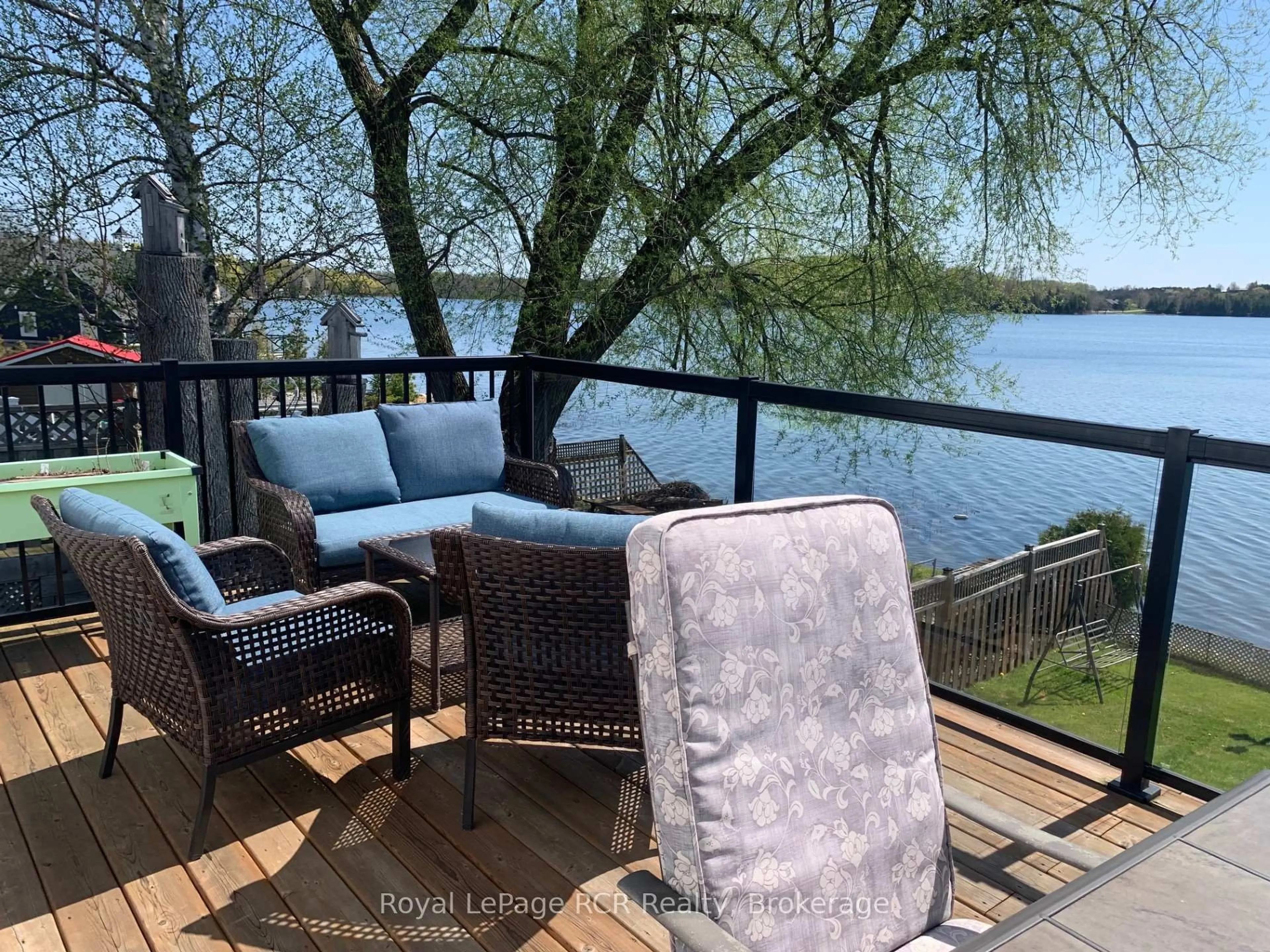 Patio, water/lake/river/ocean view for 48 Island View Dr, South Bruce Peninsula Ontario N0H 1A0