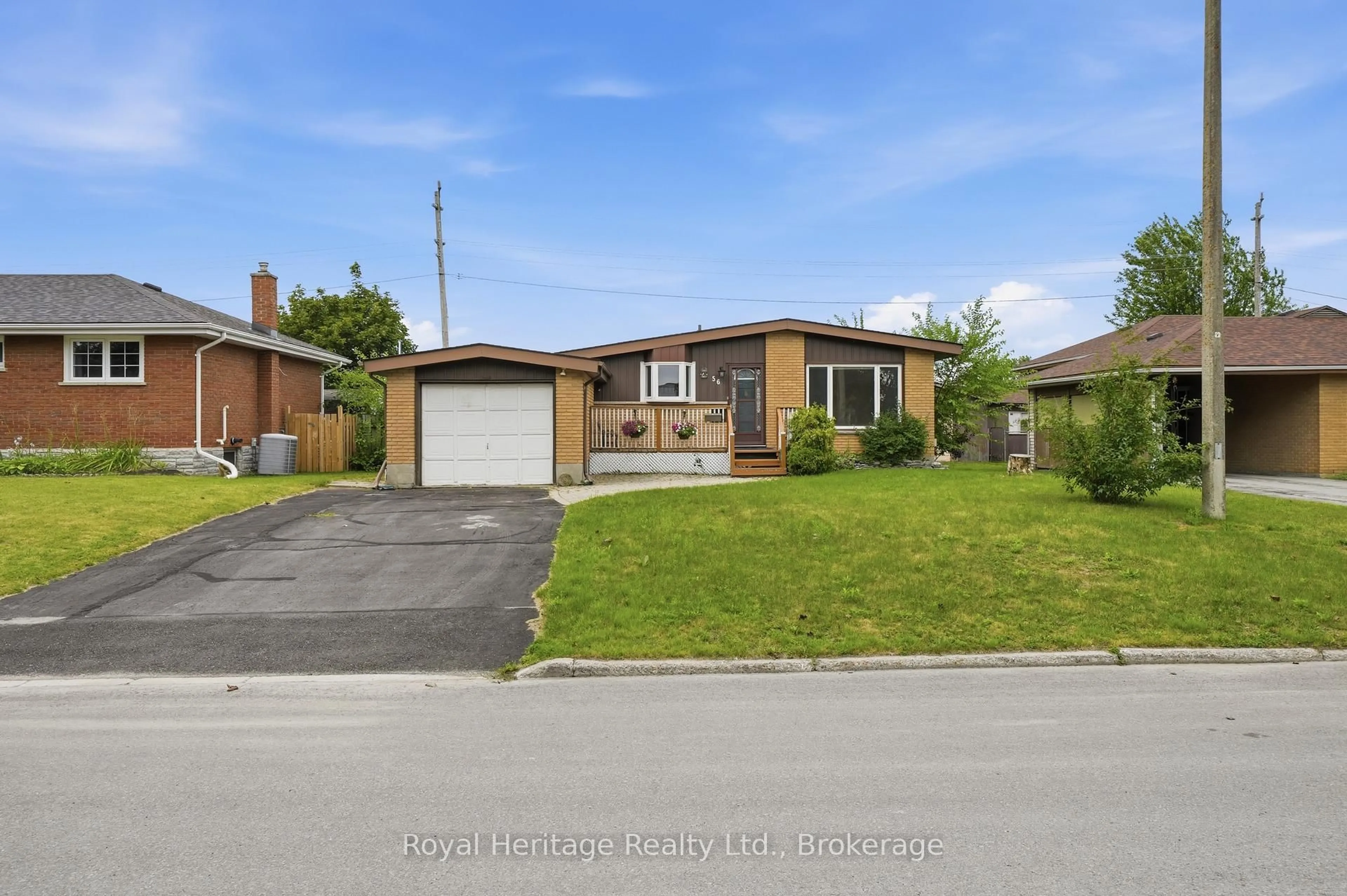 A pic from outside/outdoor area/front of a property/back of a property/a pic from drone, street for 56 Fifth Ave, Quinte West Ontario K8V 5P3