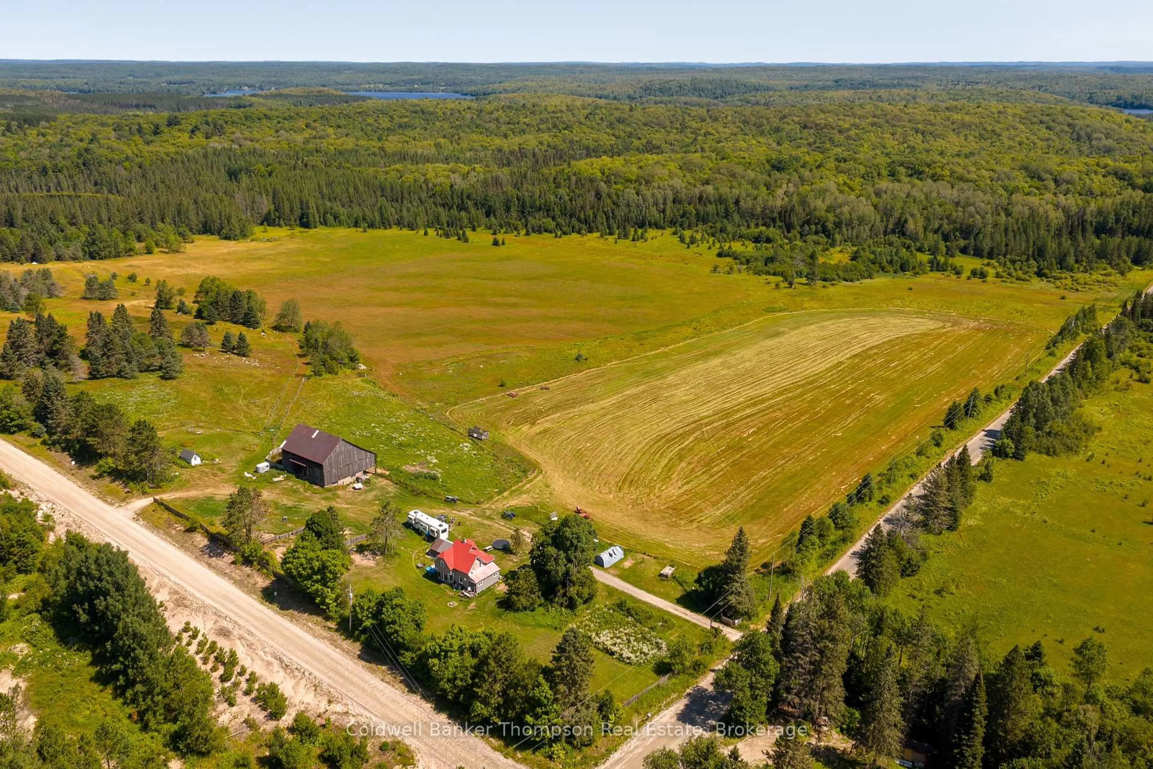 A pic from outside/outdoor area/front of a property/back of a property/a pic from drone, unknown for 1858 Midlothian Rd, Ryerson Ontario P0A 1C0