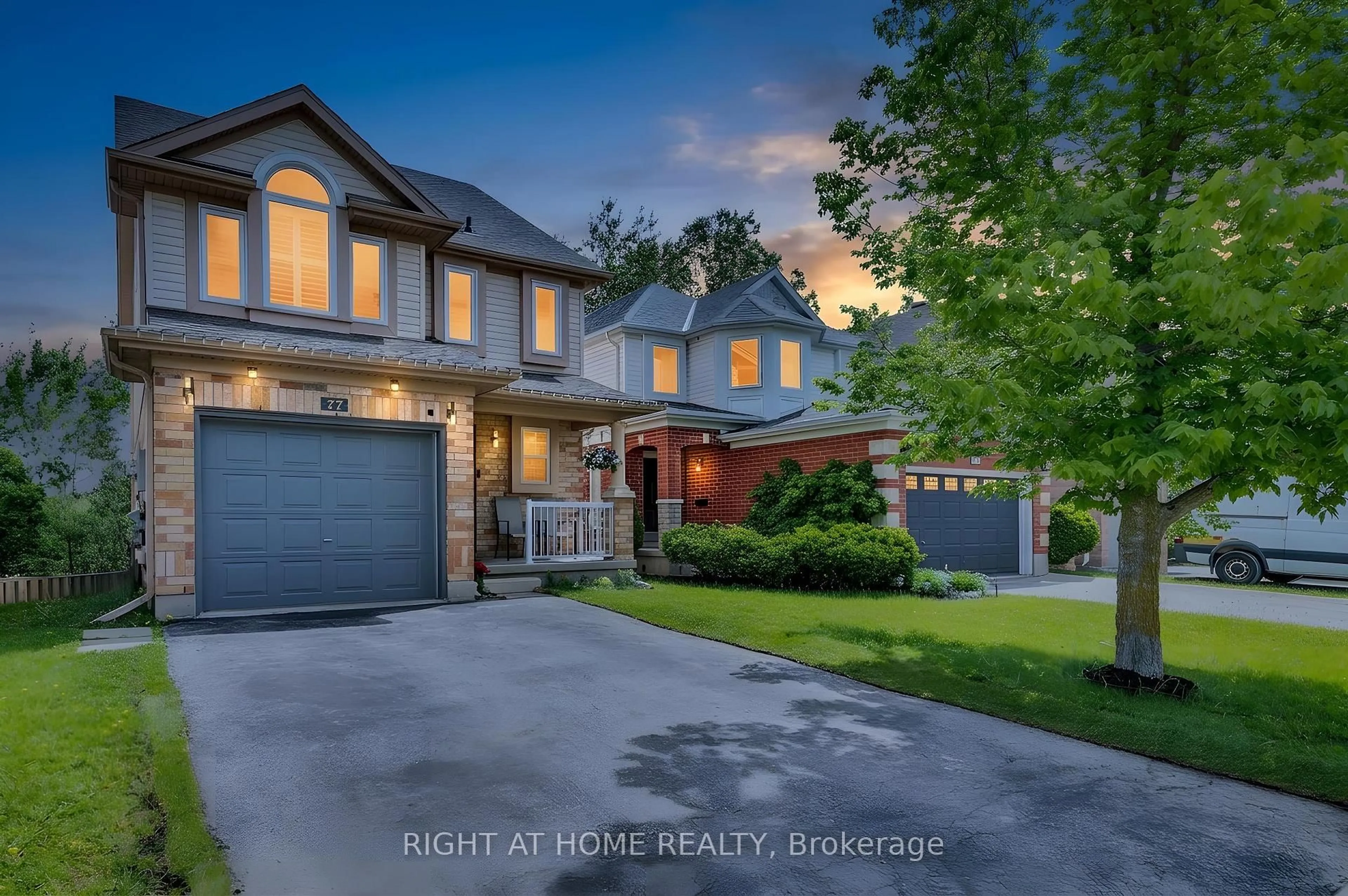 A pic from outside/outdoor area/front of a property/back of a property/a pic from drone, street for 77 Milson Cres, Guelph Ontario N1C 1G7