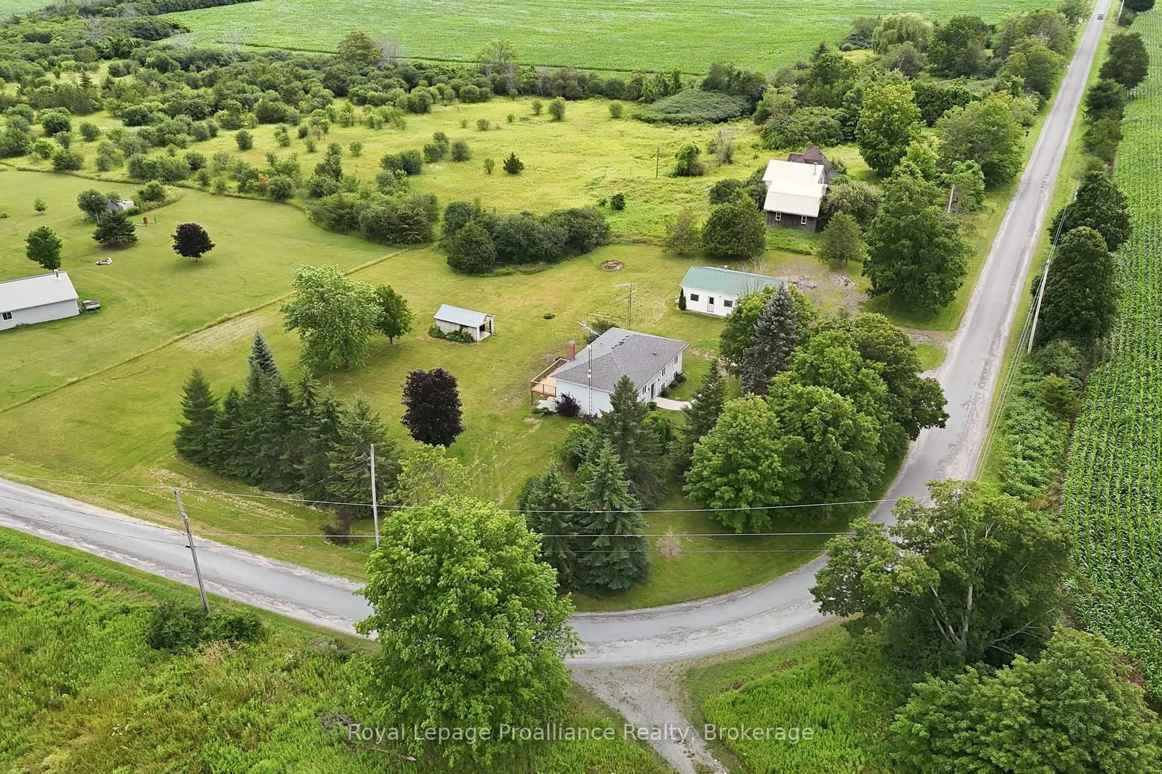 A pic from outside/outdoor area/front of a property/back of a property/a pic from drone, unknown for 509 Kelly Rd, Prince Edward County Ontario K0K 1P0