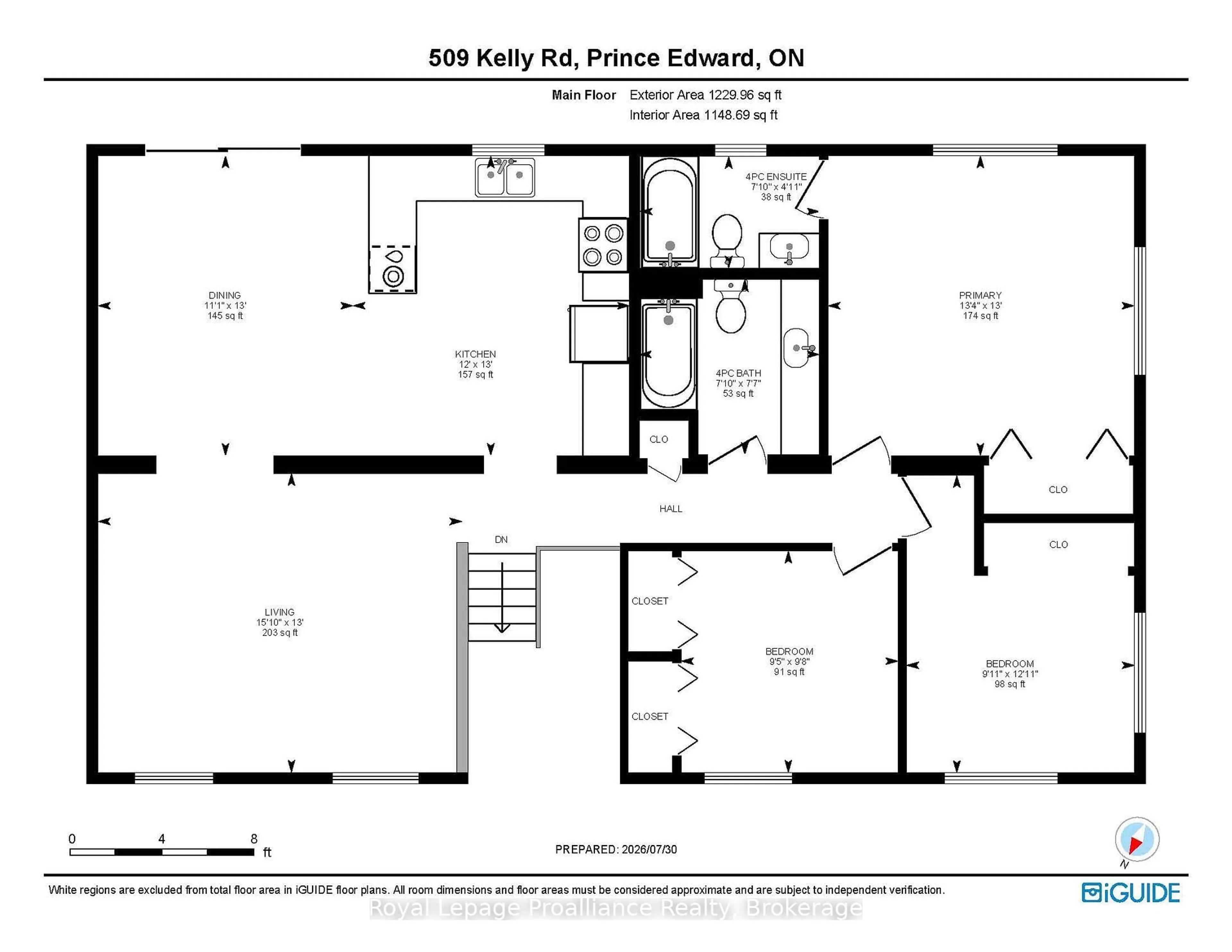 Floor plan for 509 Kelly Rd, Prince Edward County Ontario K0K 1P0