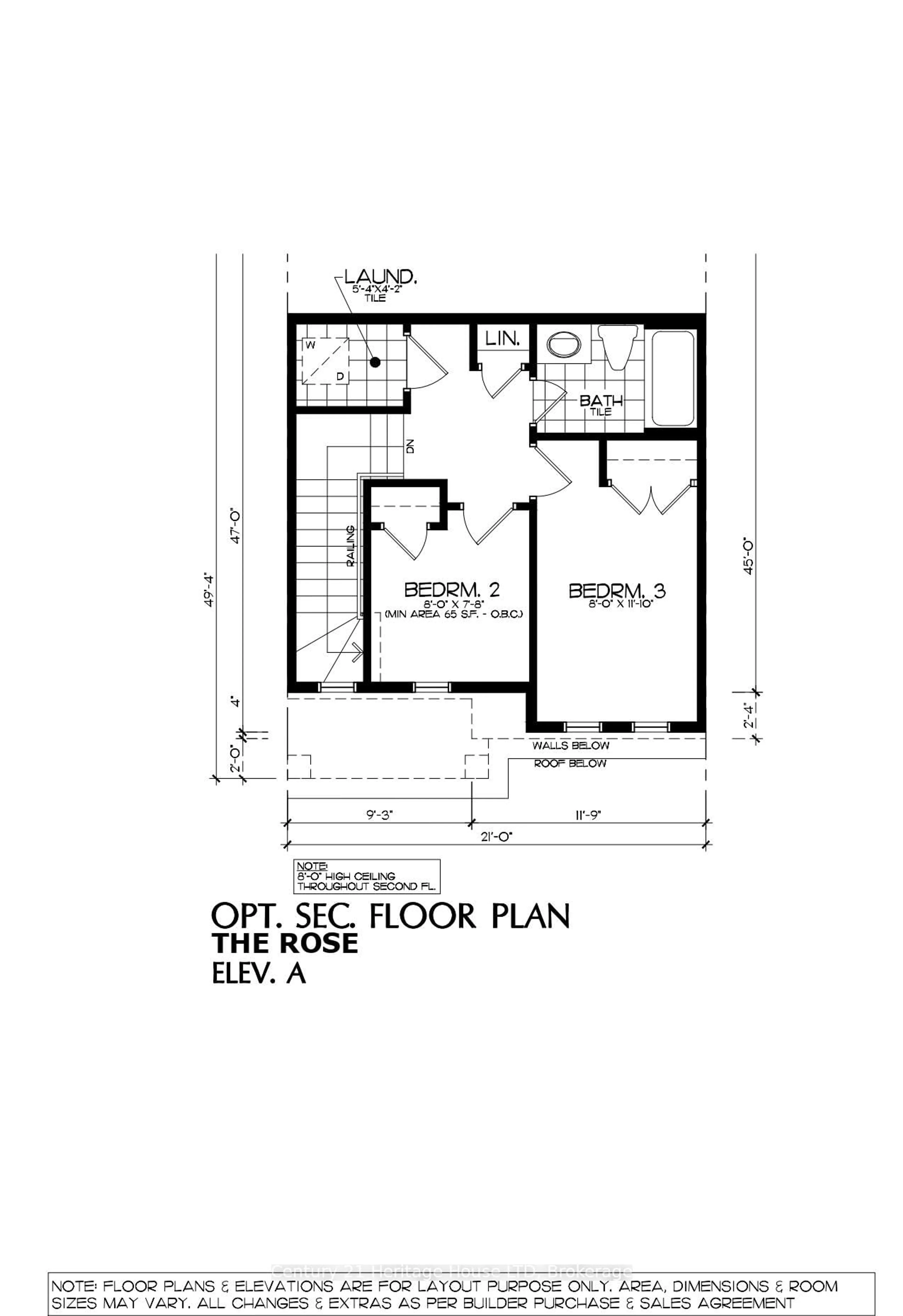 Floor plan for Lot F31 - 793 Burwell St, Fort Erie Ontario L2A 0E2