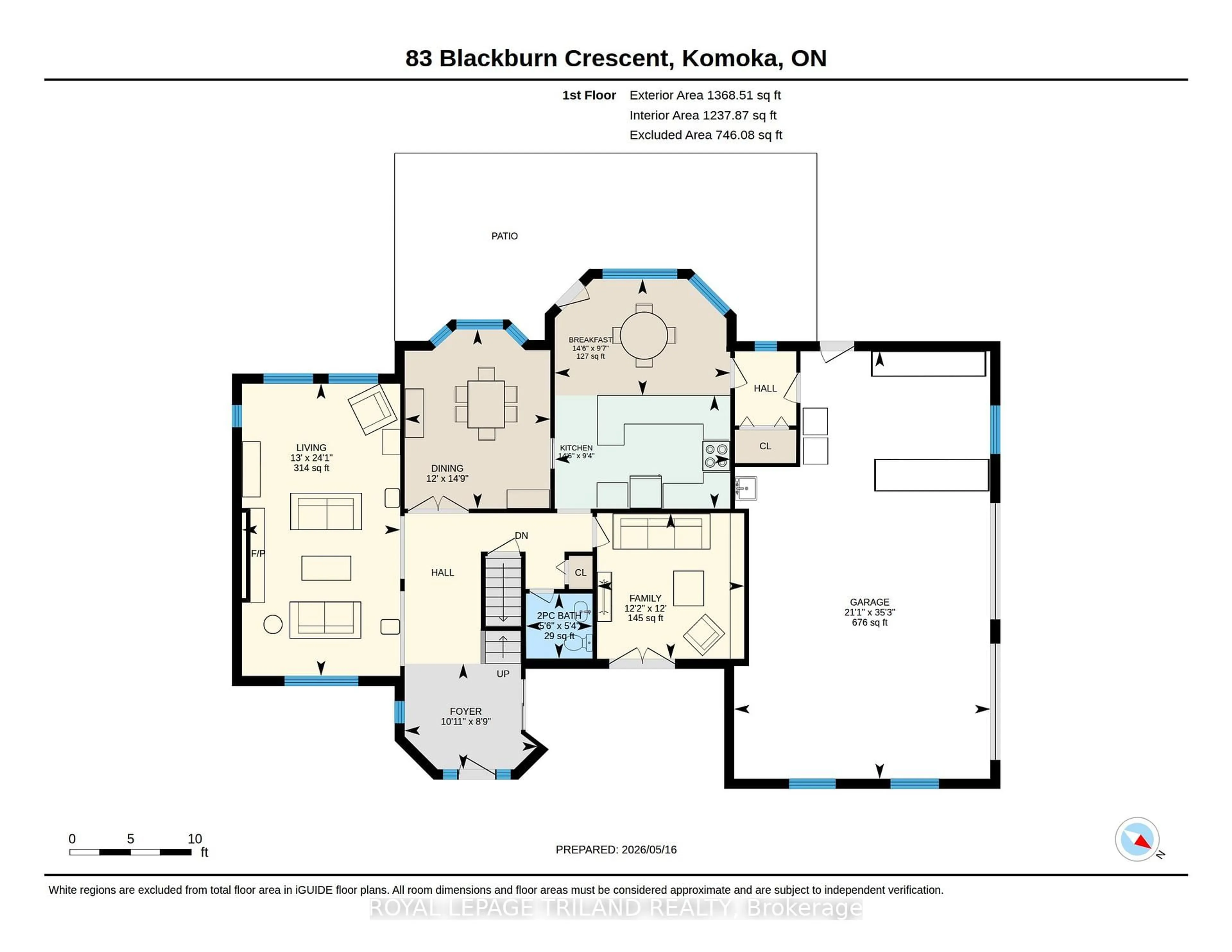 Floor plan for 83 BLACKBURN Cres, Middlesex Centre Ontario N0L 1R0