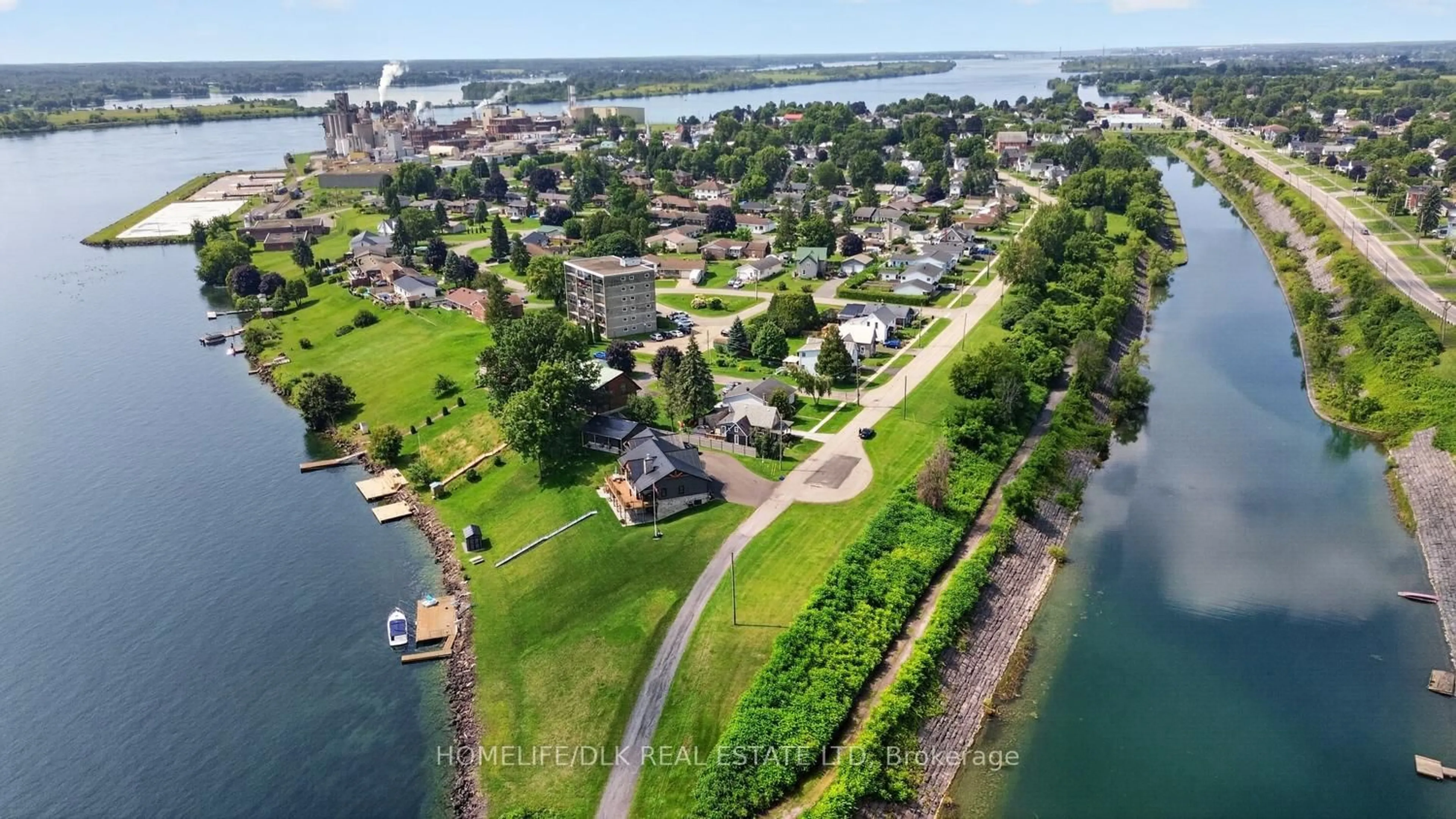 A pic from outside/outdoor area/front of a property/back of a property/a pic from drone, water/lake/river/ocean view for 2257 Dundas St, Edwardsburgh/Cardinal Ontario K0E 1E0
