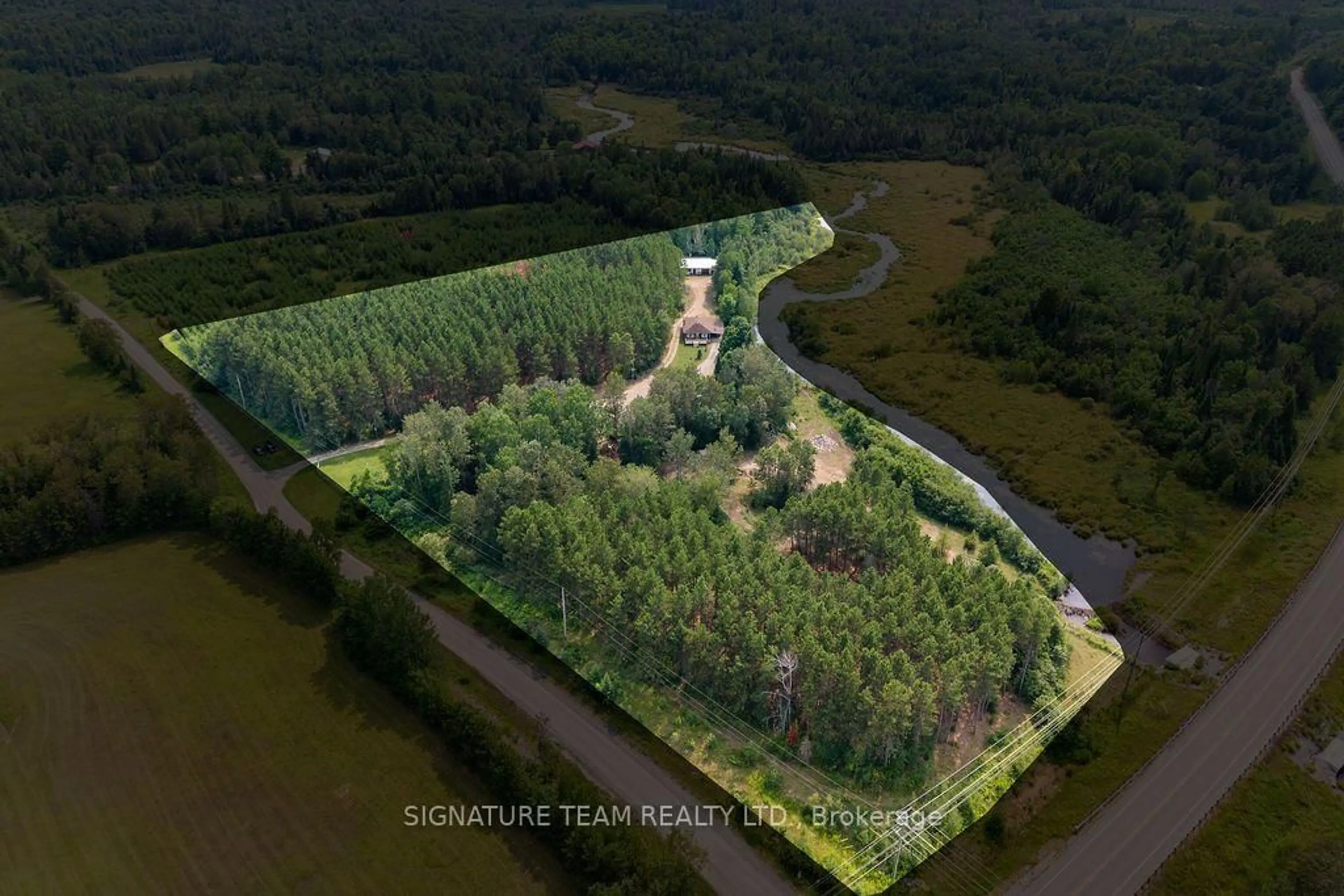 A pic from outside/outdoor area/front of a property/back of a property/a pic from drone, forest/trees view for 538 Lenser Rd, Eganville Ontario K0J 1T0
