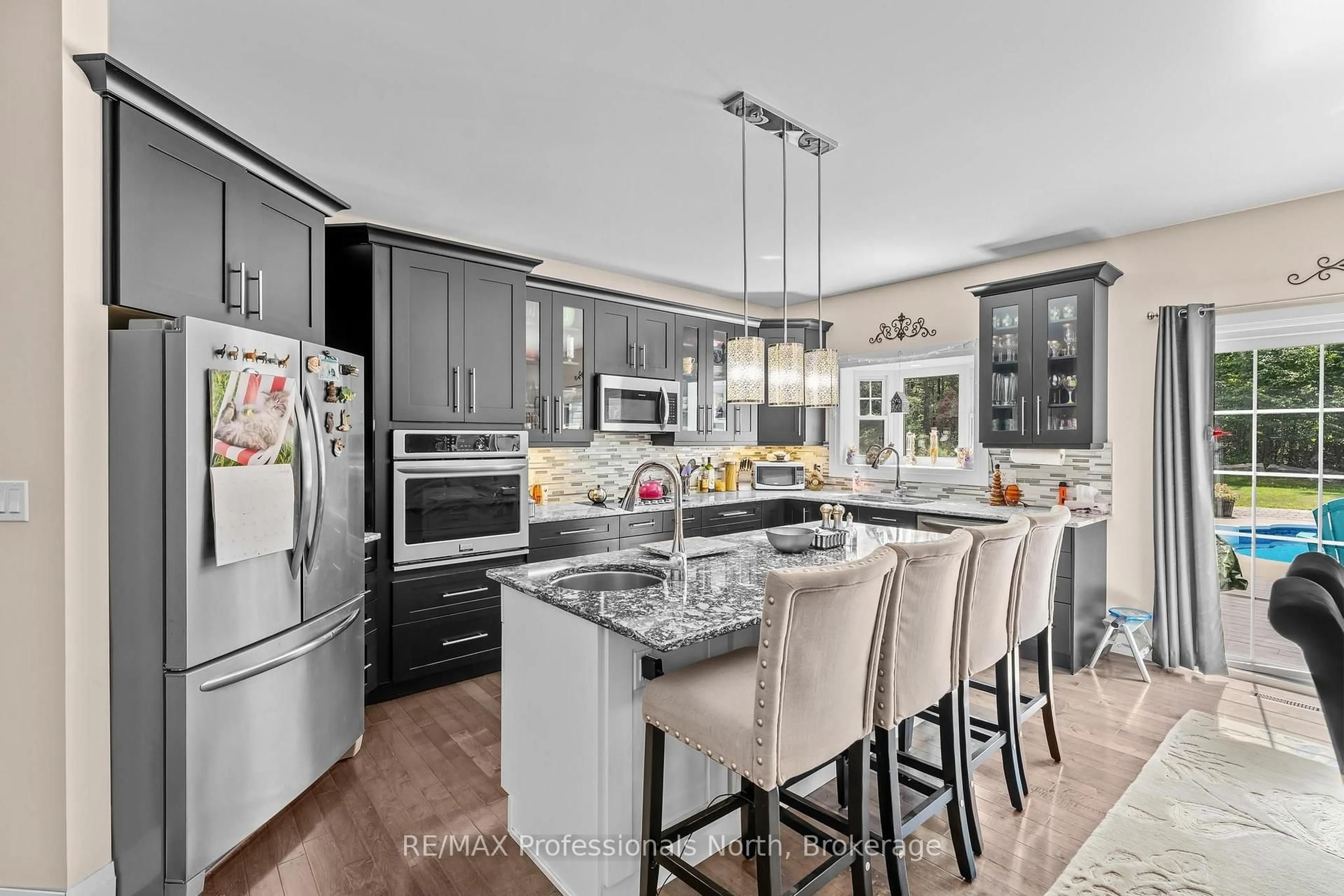 Open concept kitchen, ceramic/tile floor for 1183 HAMILTON Rd, Minden Hills Ontario K0M 2K0