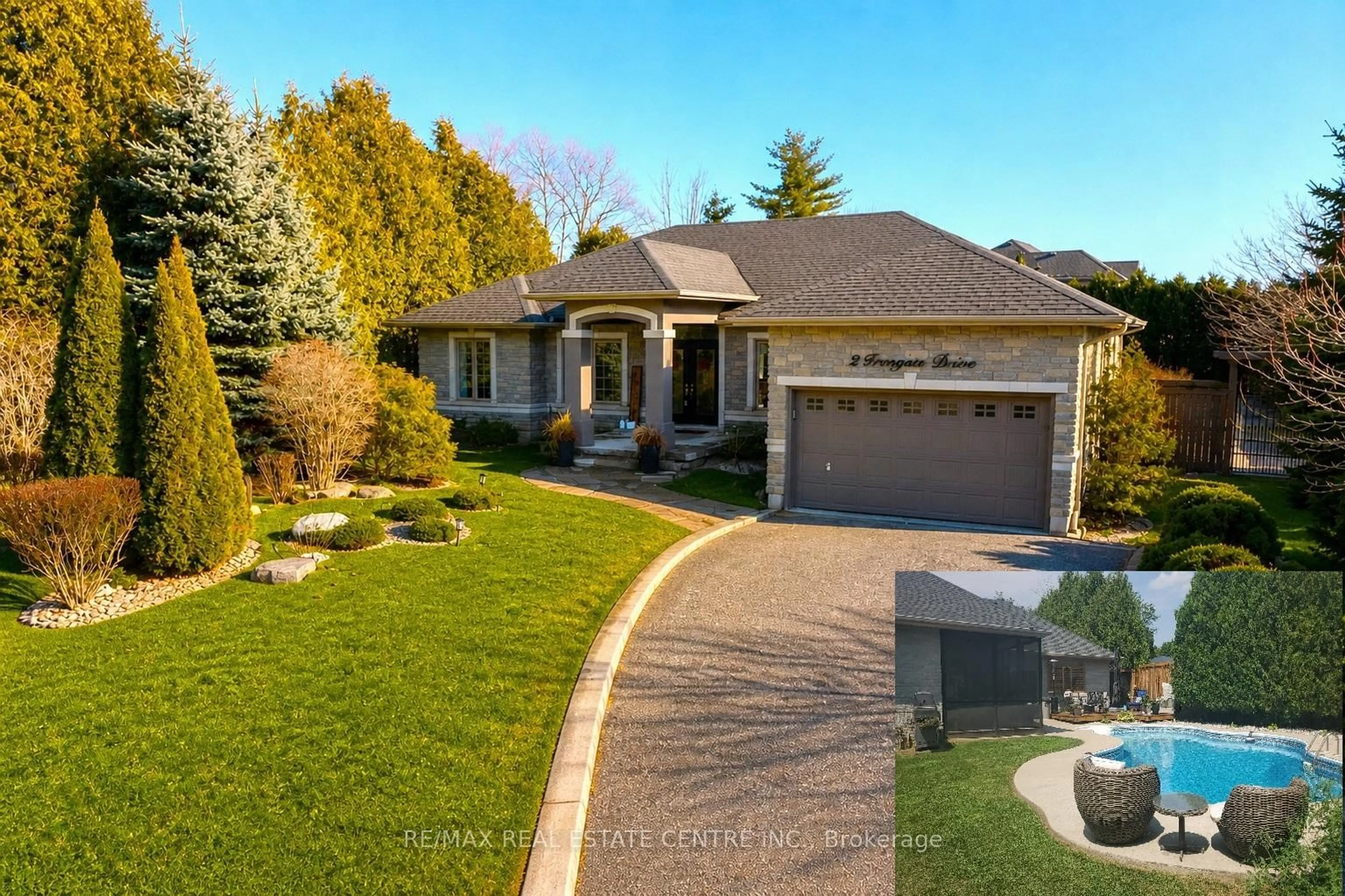 Home with brick exterior material, street for 2 Irongate Dr, Brant Ontario N3L 4G4