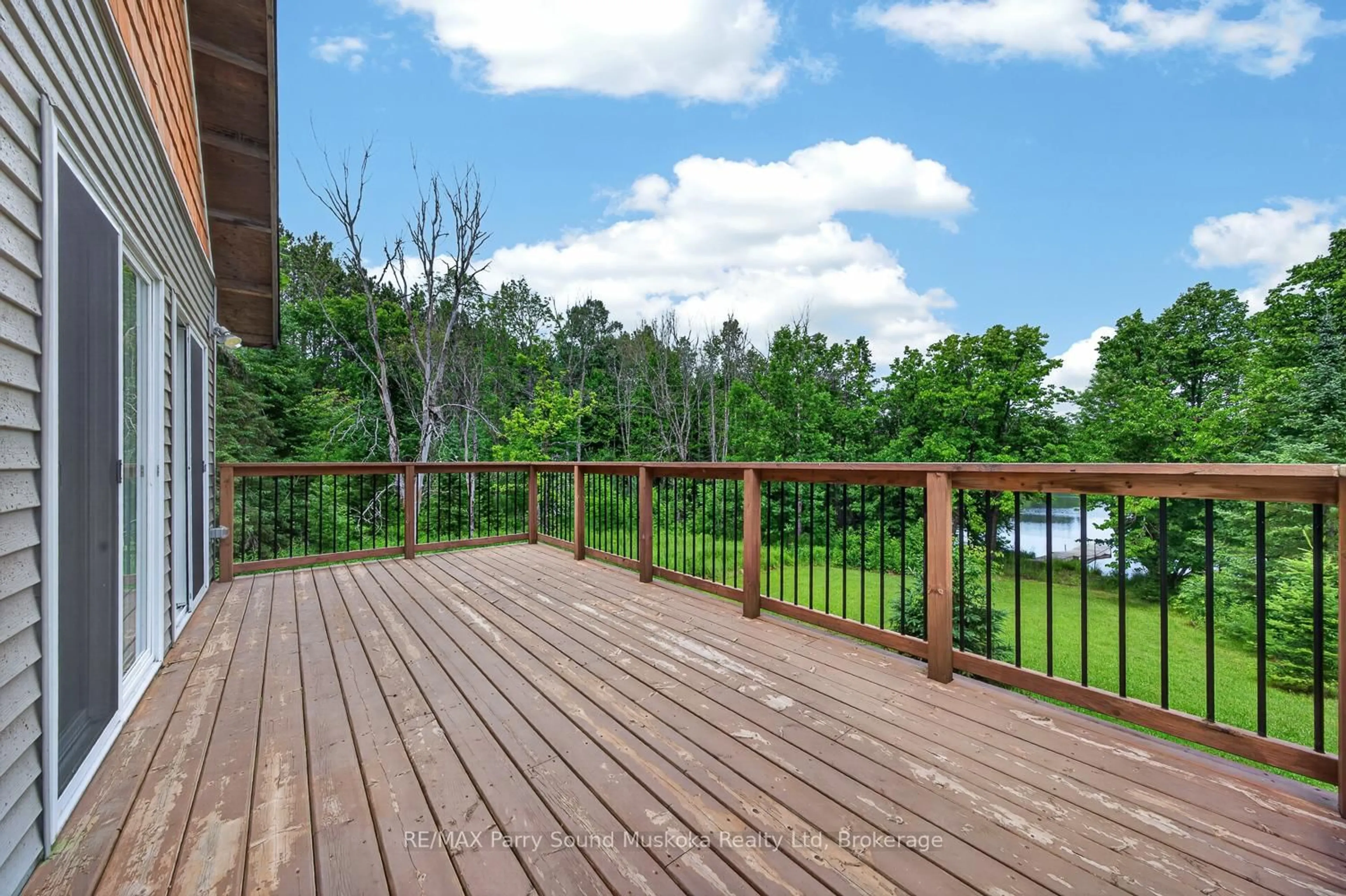 Patio, water/lake/river/ocean view for 39 Fire Route 200, McKellar Ontario P2A 0B4
