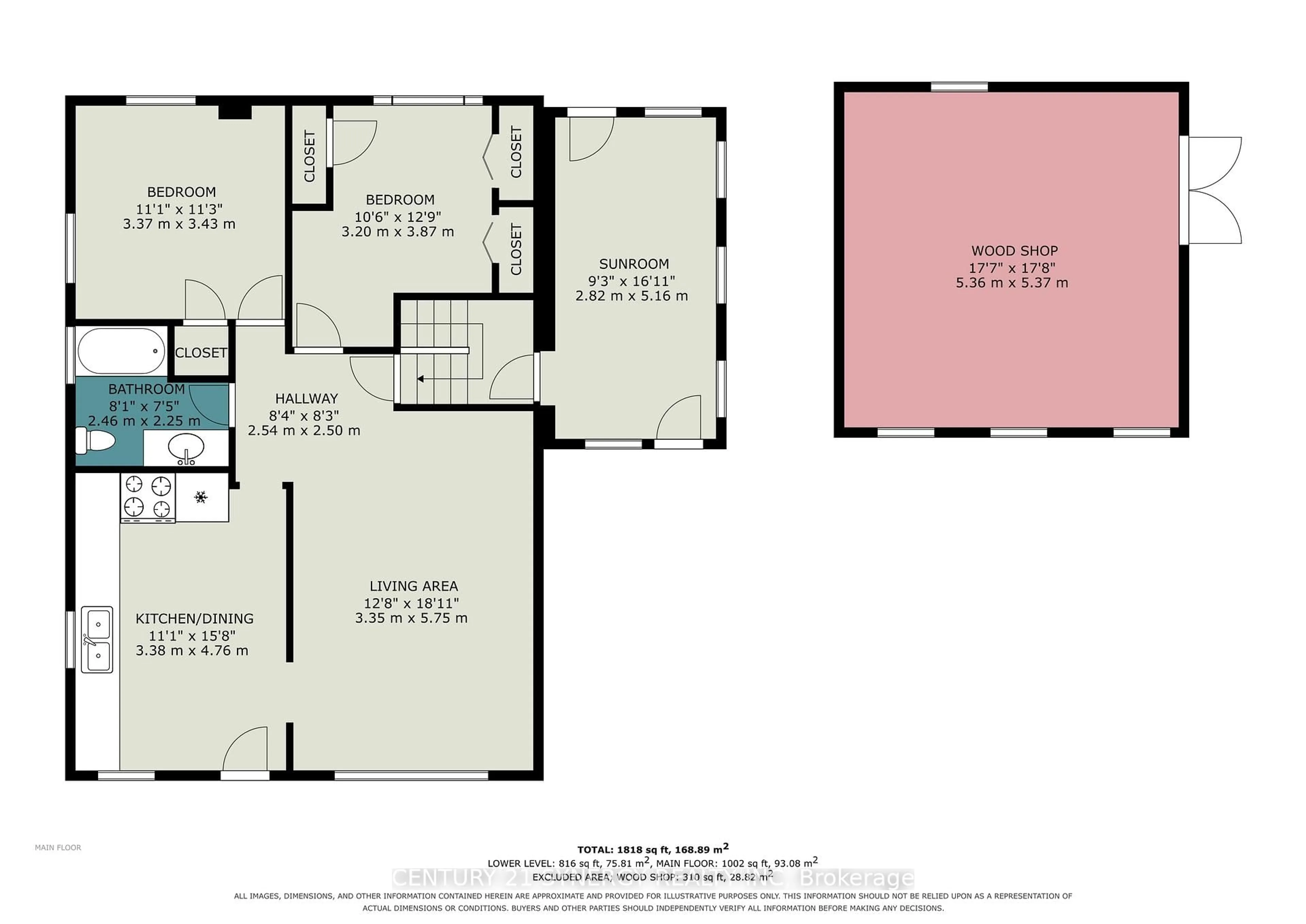 Floor plan for 5 Queen St, Smiths Falls Ontario K7A 3N1