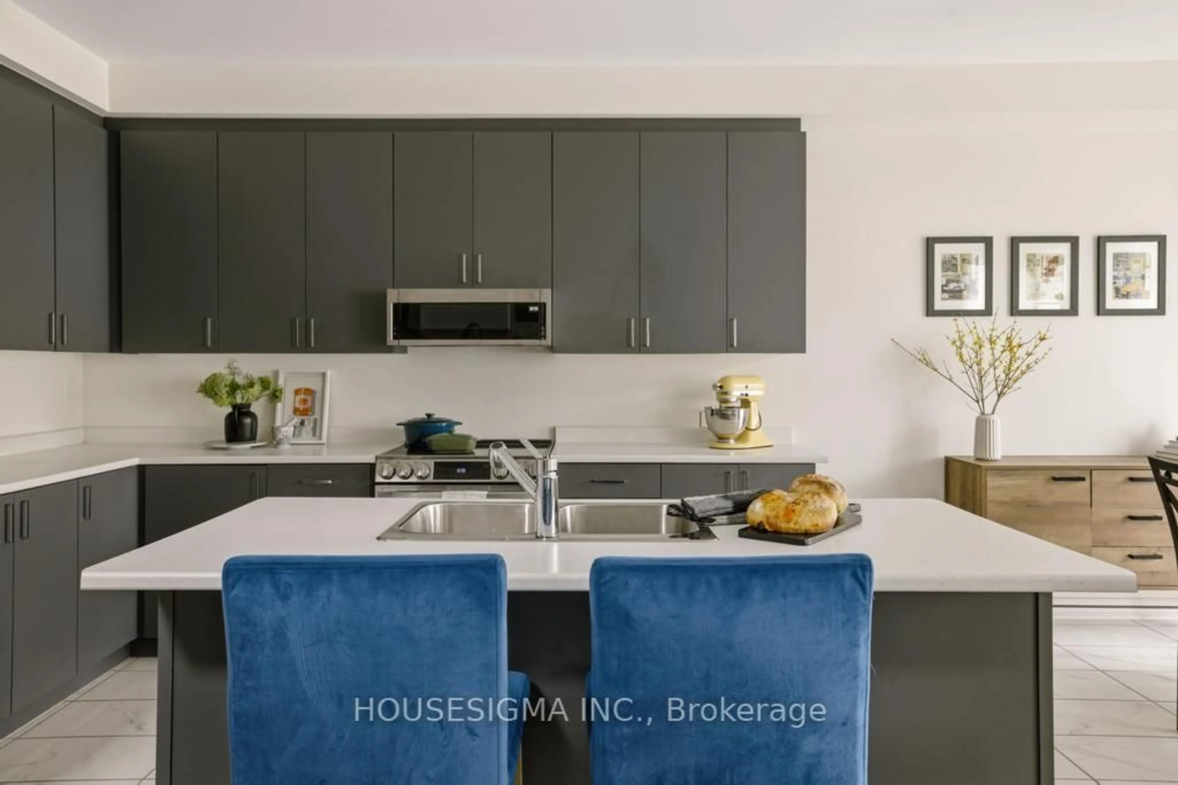 Contemporary kitchen, ceramic/tile floor for 29 Povey Rd, Centre Wellington Ontario N1M 0J5