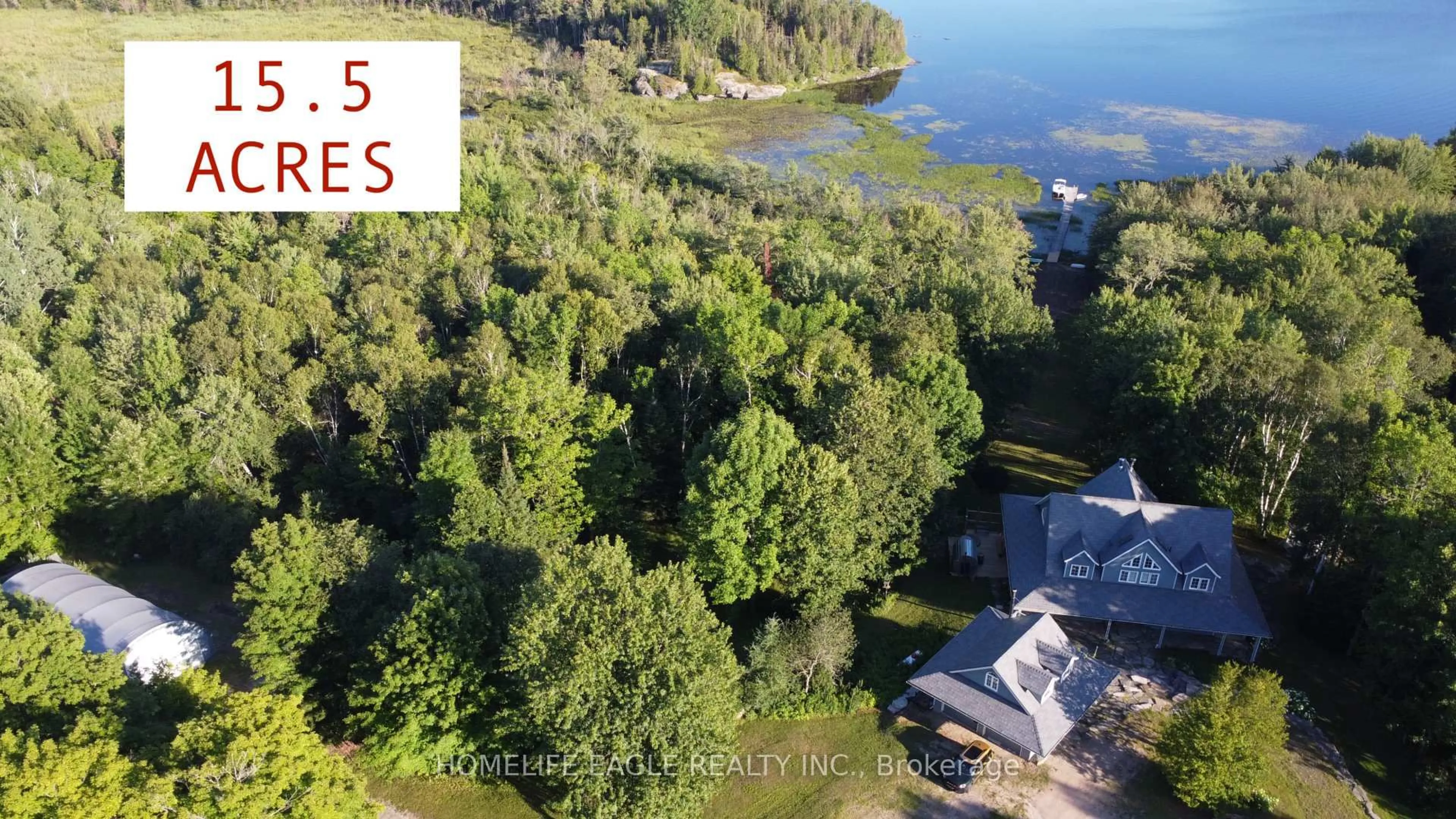 A pic from outside/outdoor area/front of a property/back of a property/a pic from drone, water/lake/river/ocean view for 3 Northshore Dr, Parry Sound Remote Area Ontario P0H 2R0
