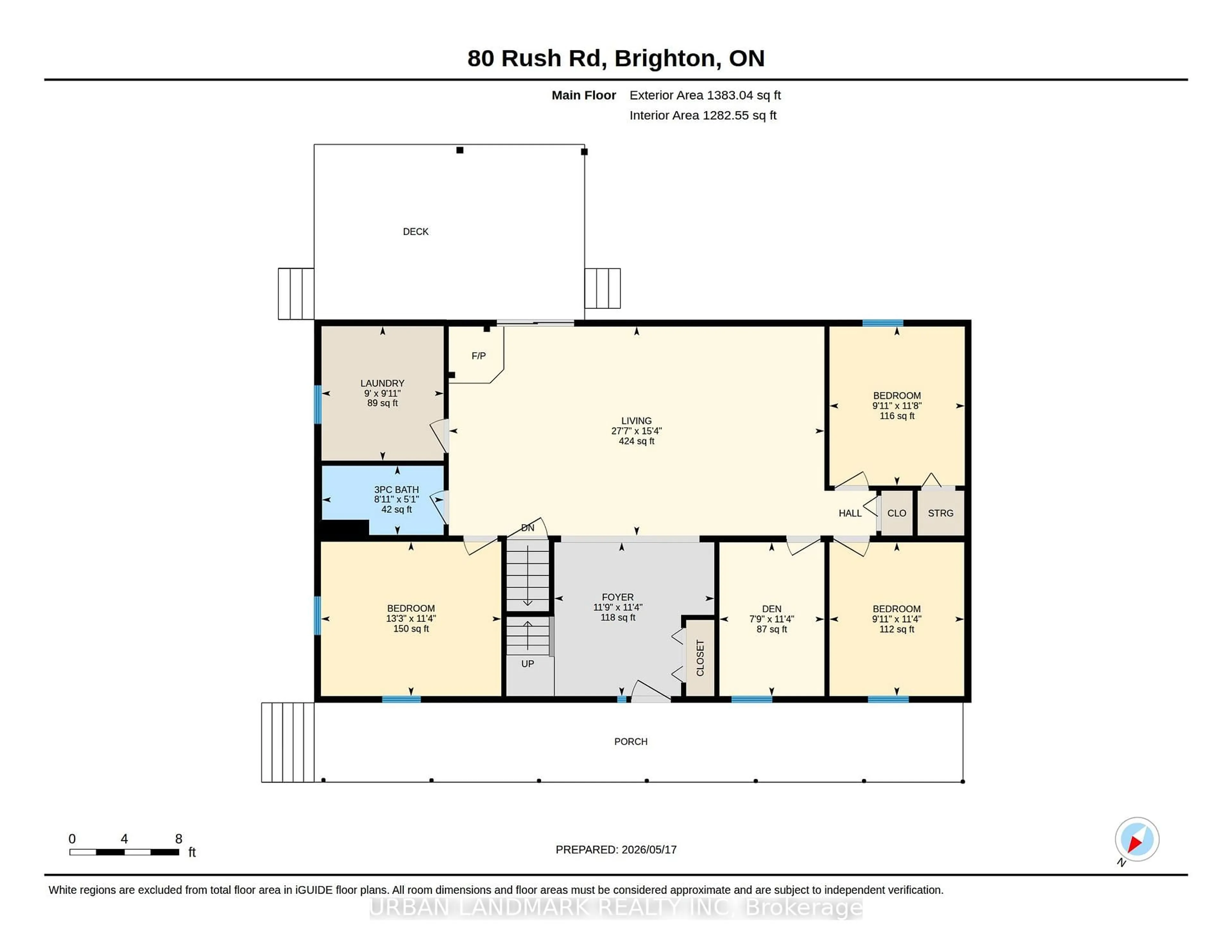 Floor plan for 80 RUSH Rd, Brighton Ontario K0K 1H0