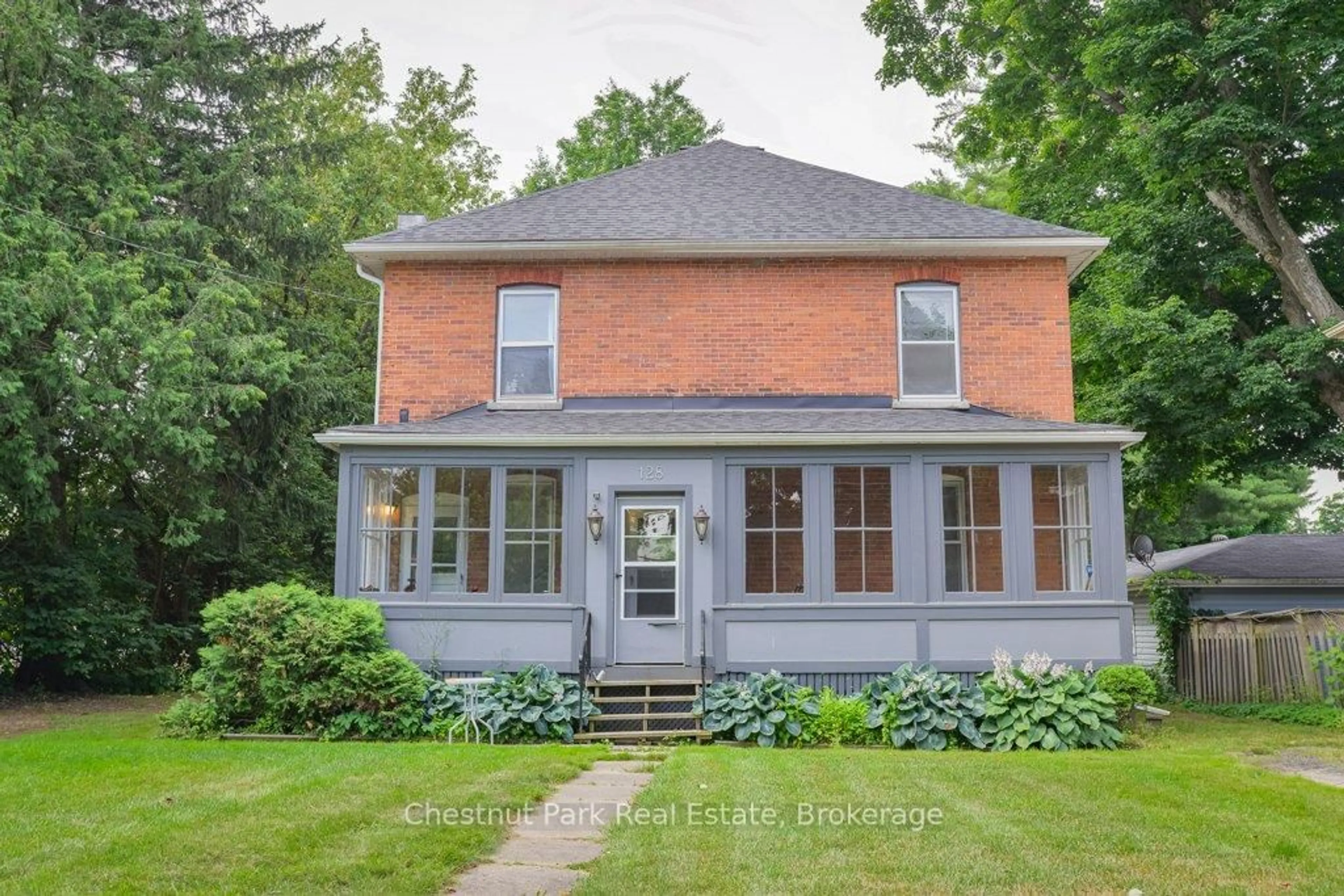 Home with brick exterior material, street for 128 James St, Bracebridge Ontario P1L 2B6