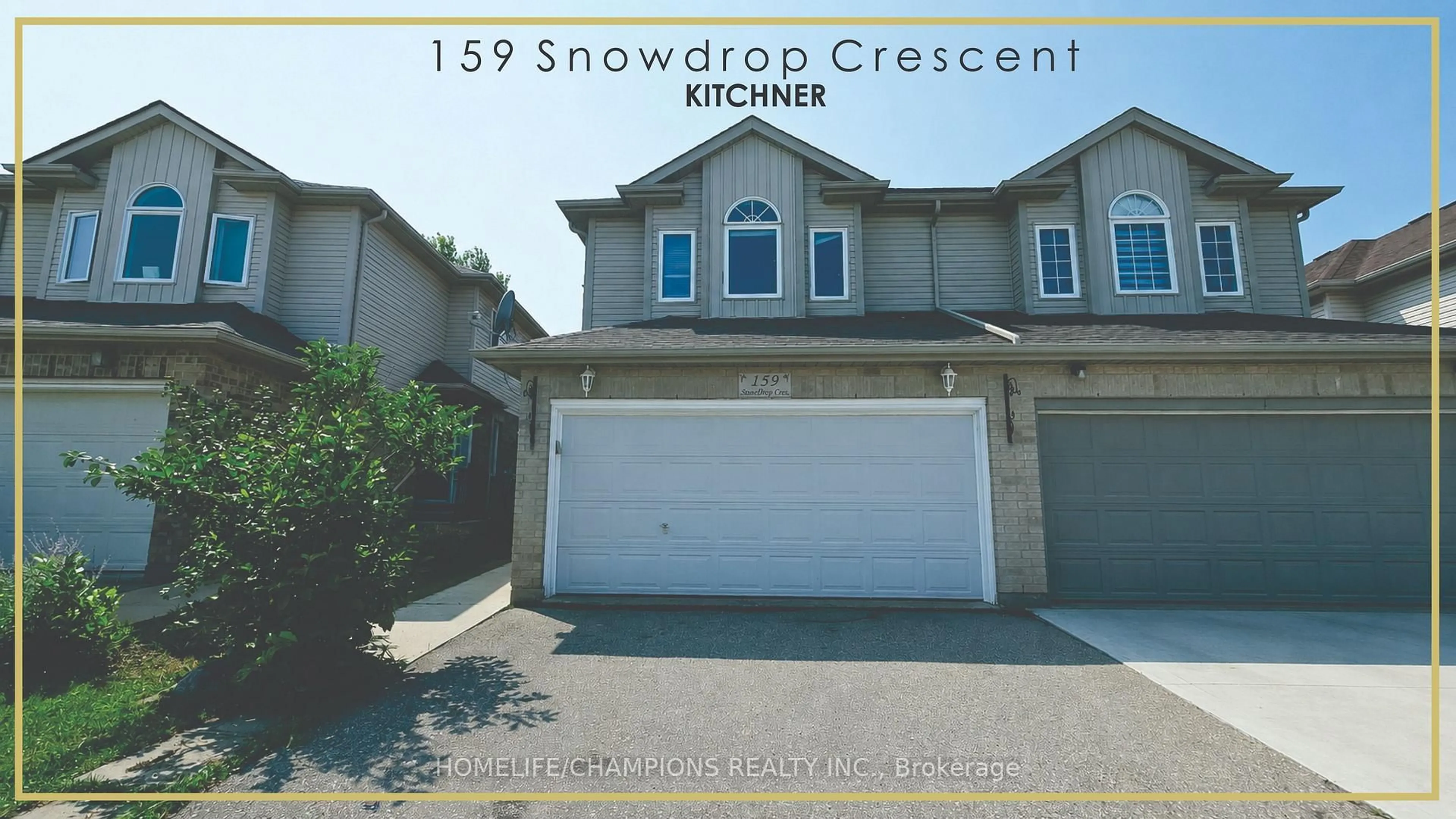 Unknown for 159 Snowdrop Cres, Kitchener Ontario N2E 4G9