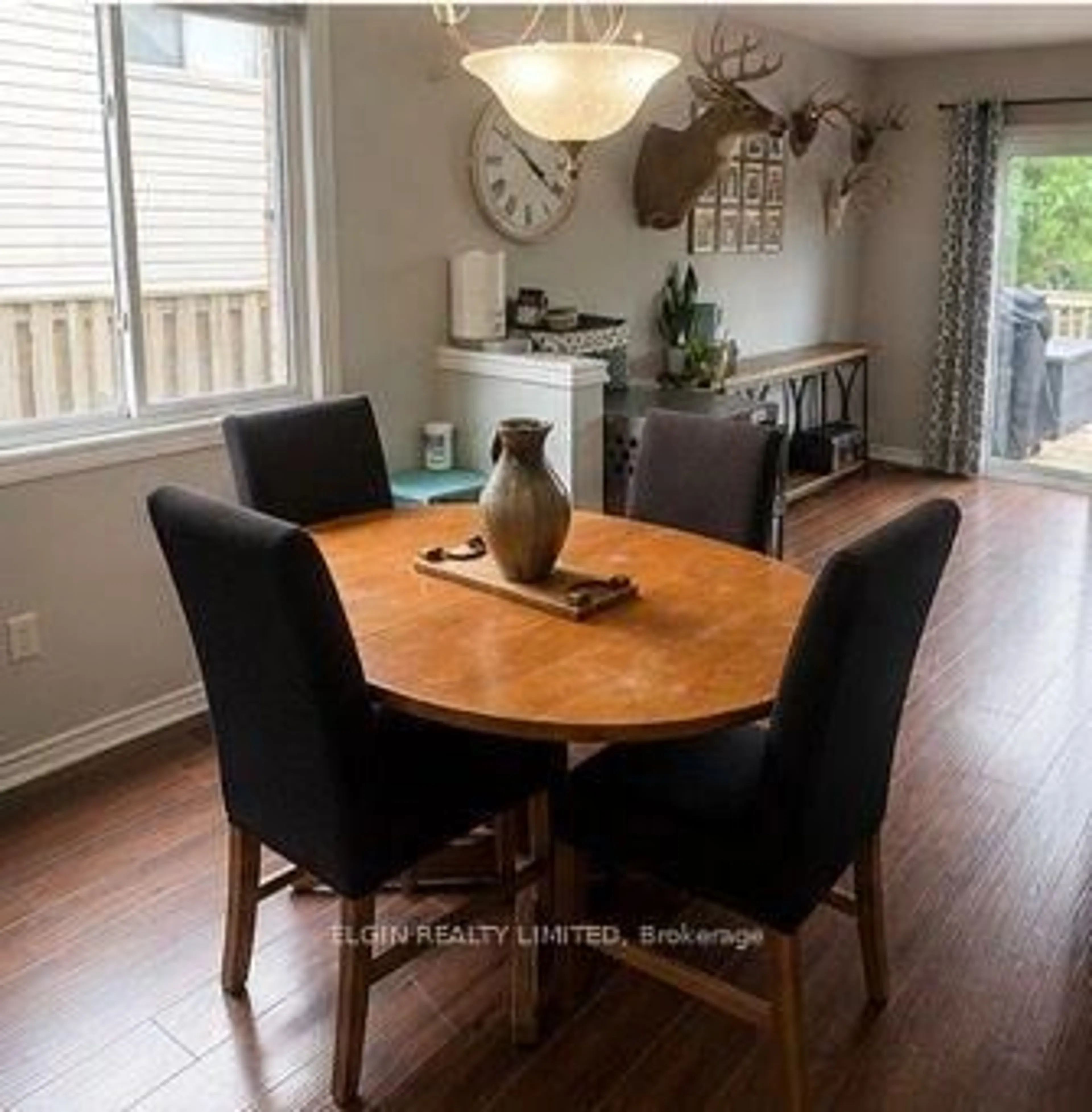Dining room, wood/laminate floor for 42022 Mcbain Line, Central Elgin Ontario N5P 4P4