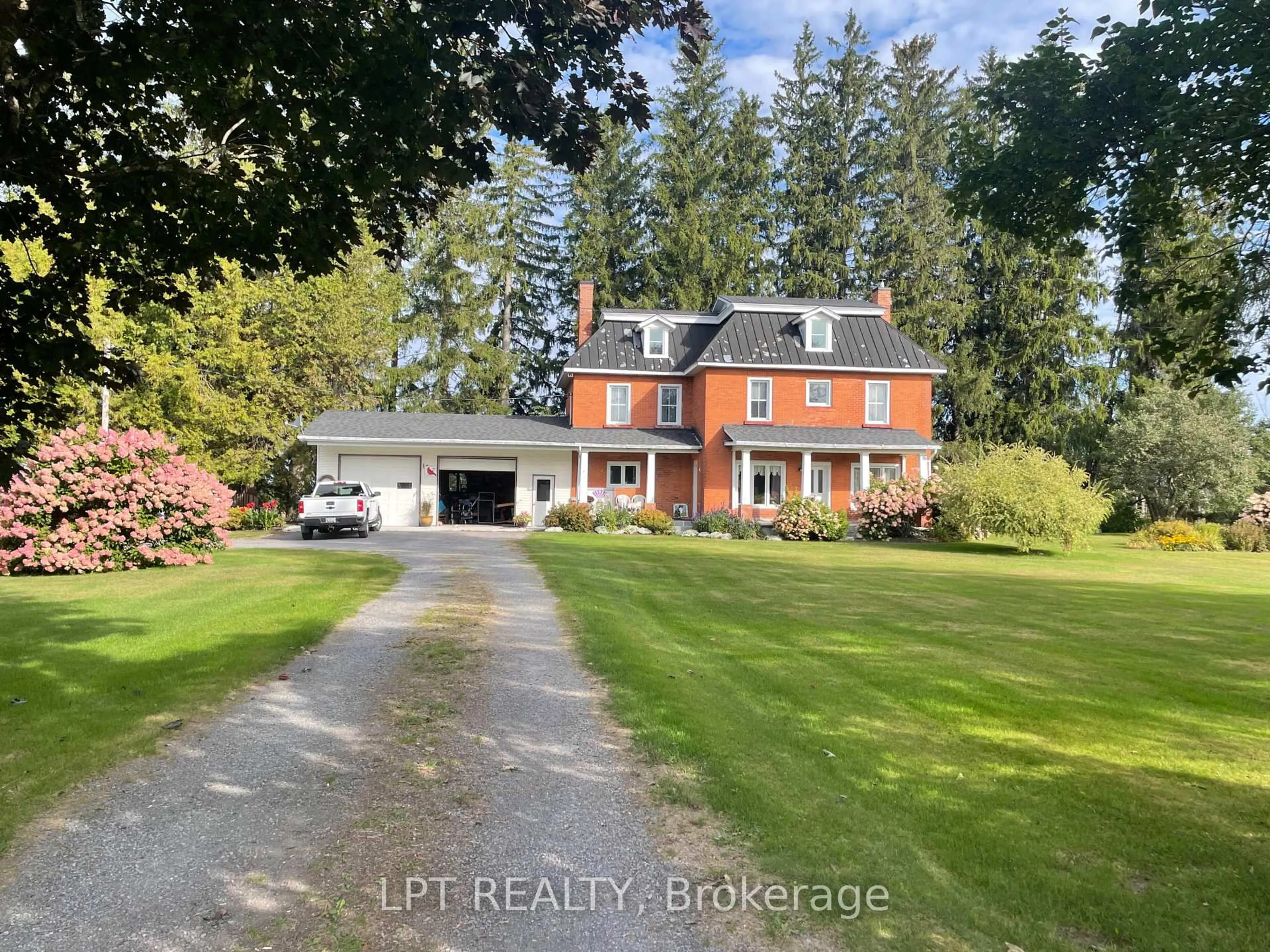 A pic from outside/outdoor area/front of a property/back of a property/a pic from drone, street for 6671 County Road 10 Rd, The Nation Ontario K0B 1R0