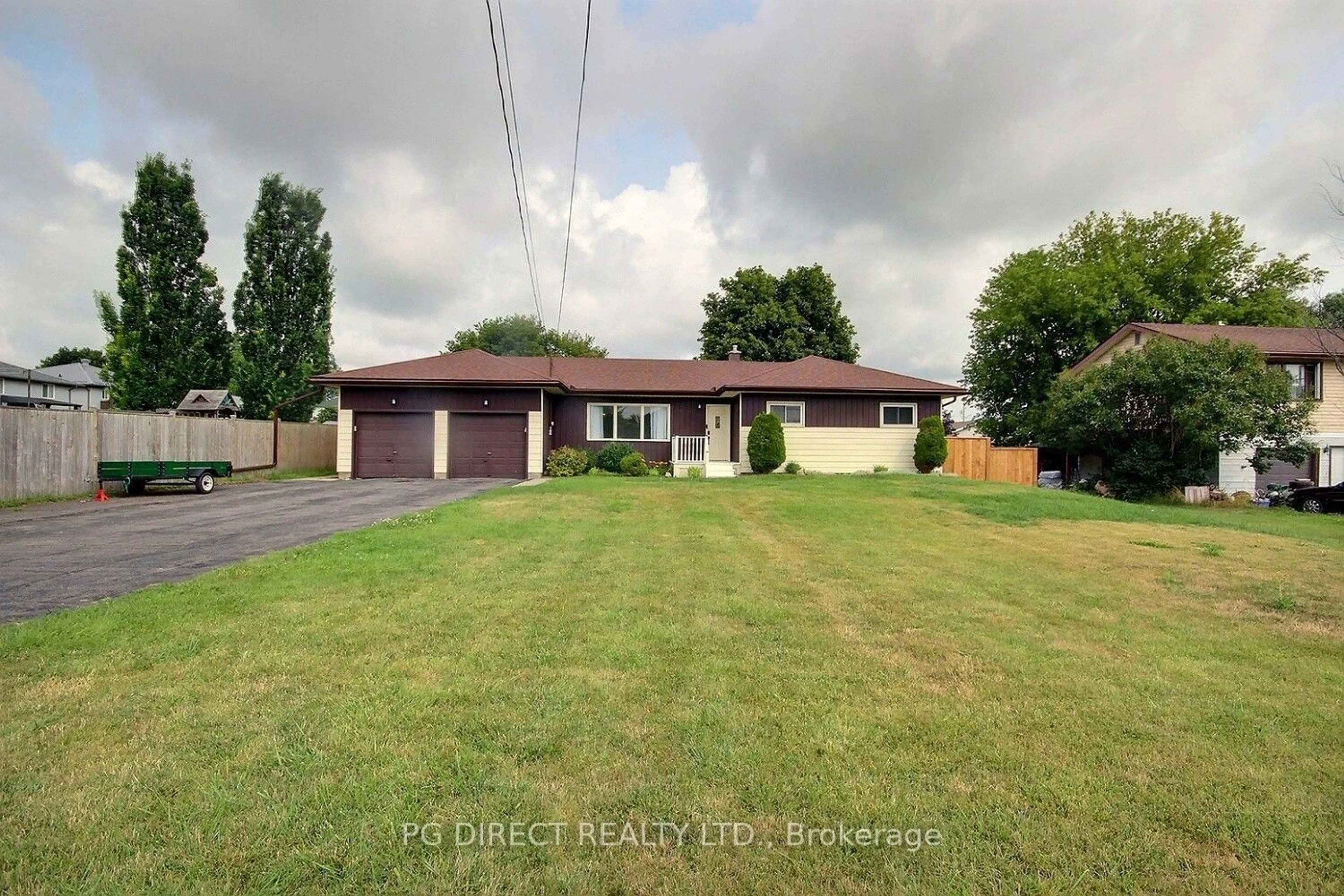 A pic from outside/outdoor area/front of a property/back of a property/a pic from drone, street for 2402 Hamilton Rd, Trenton Ontario K8V 5P8