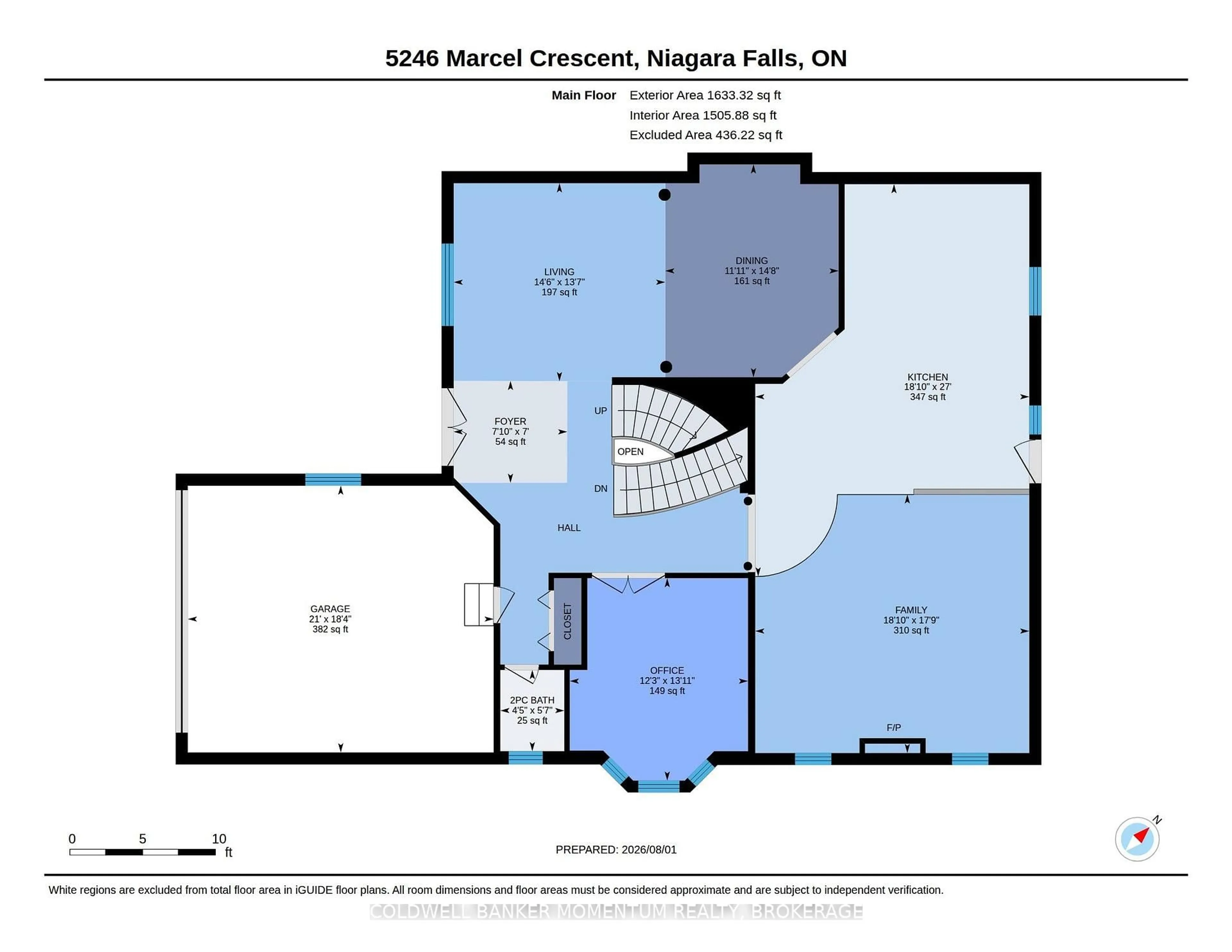 Floor plan for 5246 Marcel Cres, Niagara Falls Ontario L2E 7M5