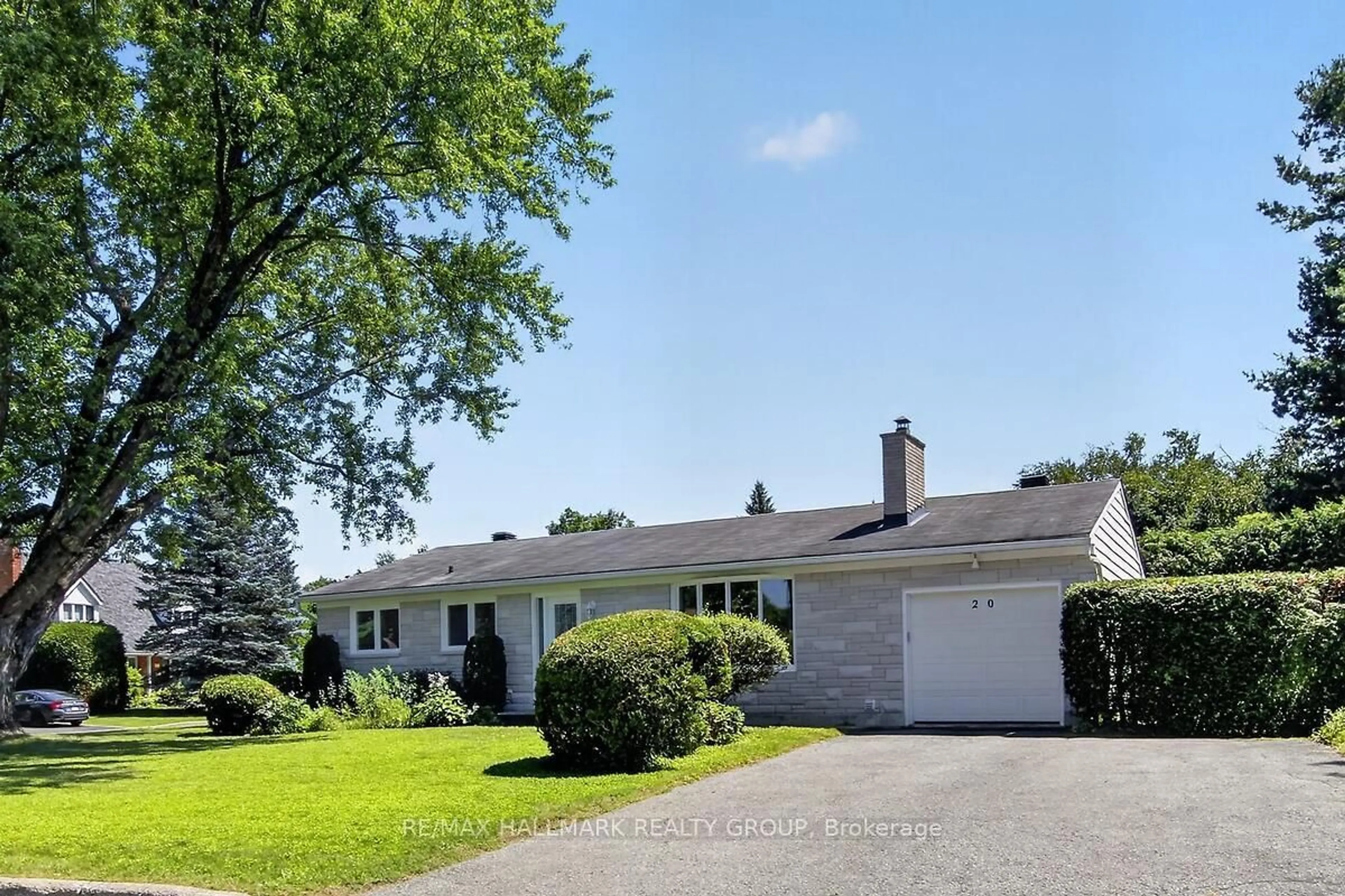 Home with vinyl exterior material, street for 20 Cramer Dr, Nepean Ontario K2H 5X5