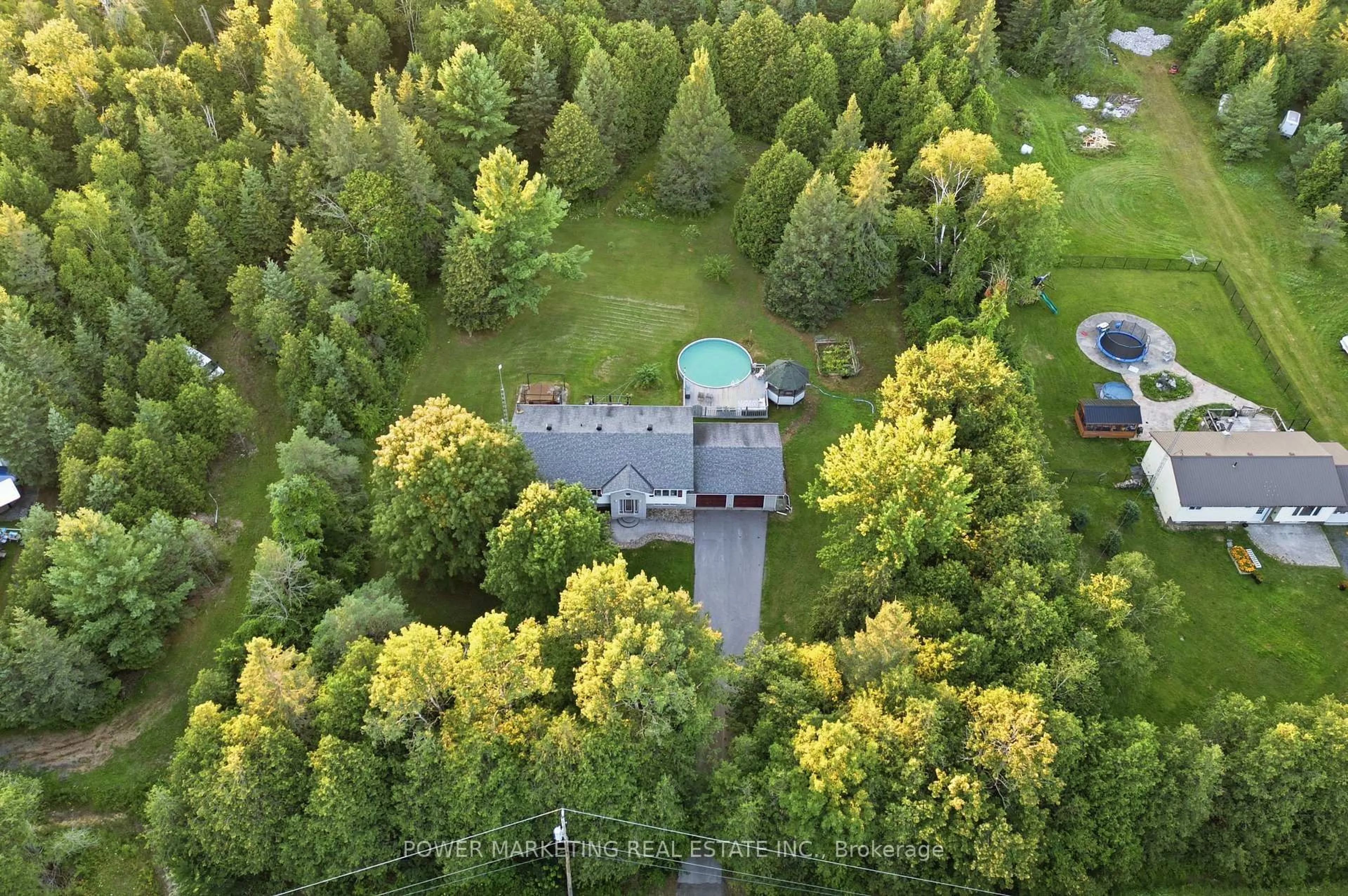 A pic from outside/outdoor area/front of a property/back of a property/a pic from drone, forest/trees view for 528 KINGS CREEK Rd, Ashton Ontario K0A 1B0