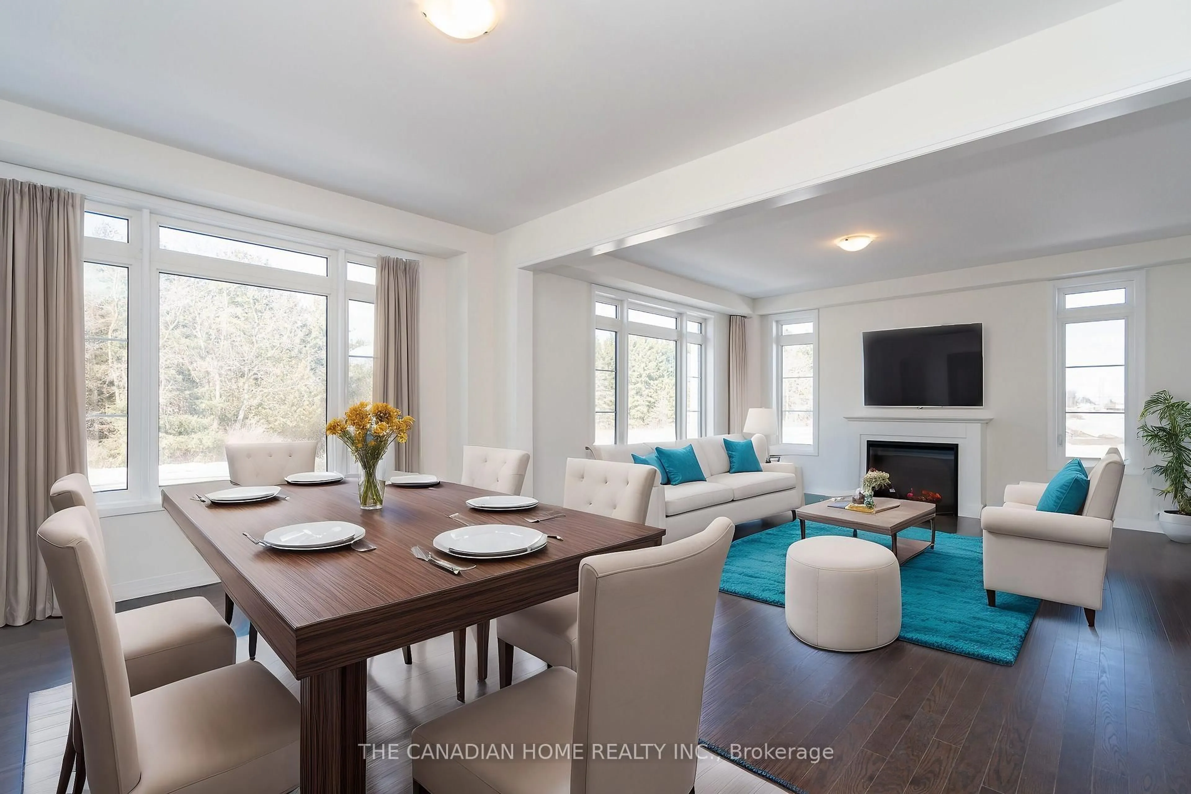 Living room with furniture, wood/laminate floor for 3 Blain Dr, Hamilton Ontario L0R 1C0