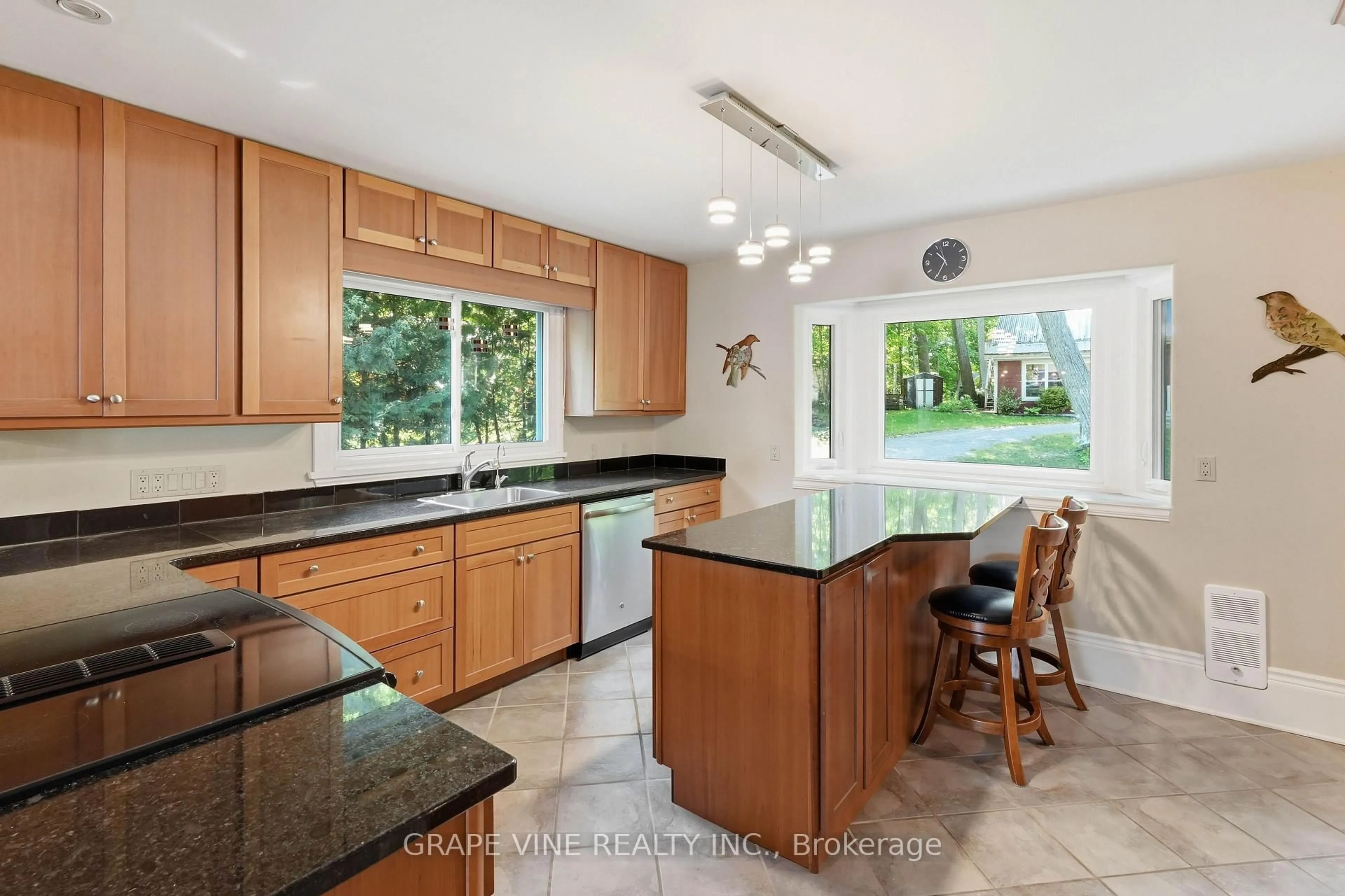 Open concept kitchen, ceramic/tile floor for 68 Goodman Cres, Prince Edward County Ontario K0K 2T0