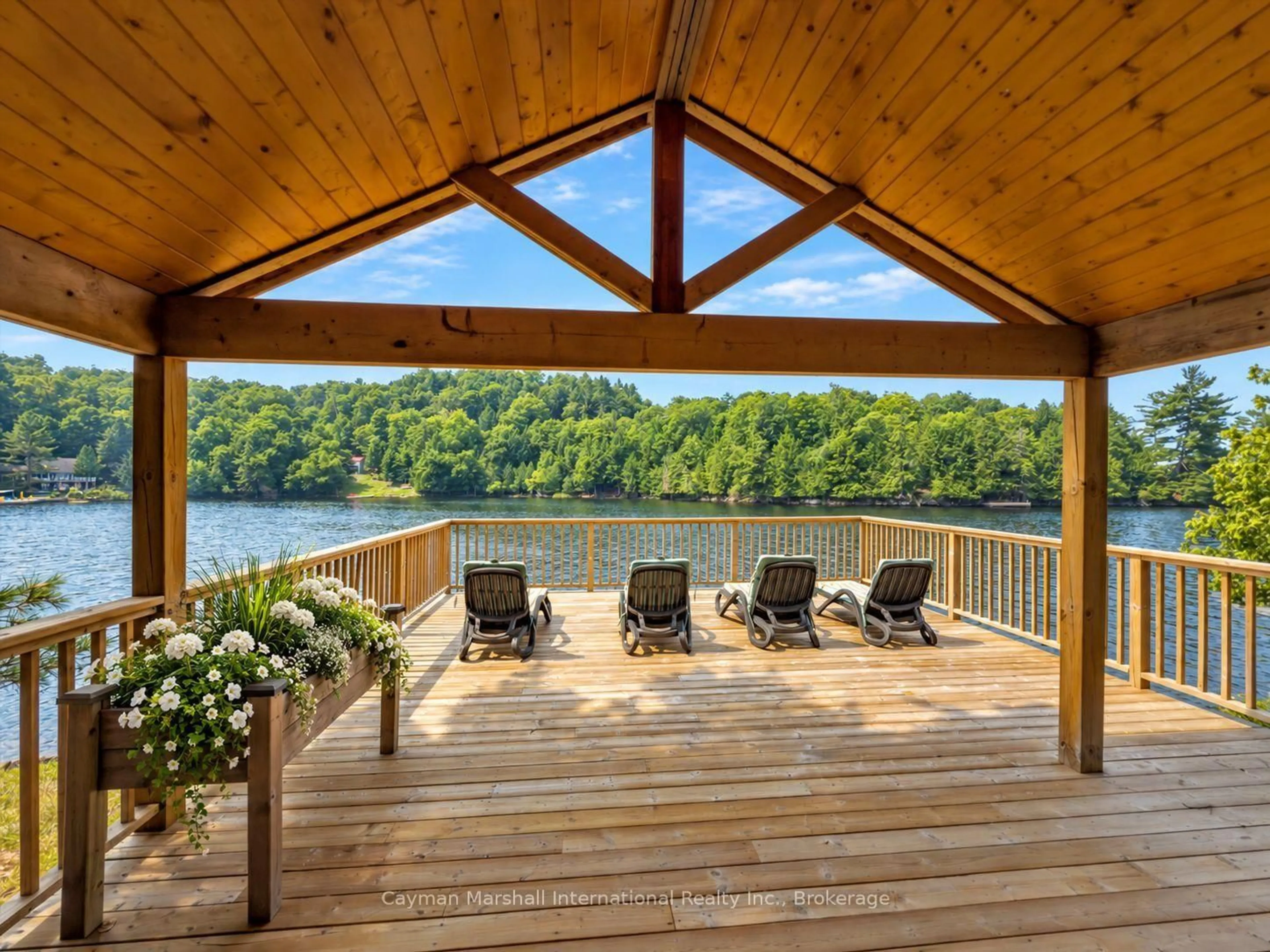 Patio, water/lake/river/ocean view for 2/3-1030 Raven Hill Rd, Lake of Bays Ontario P0A 1H0