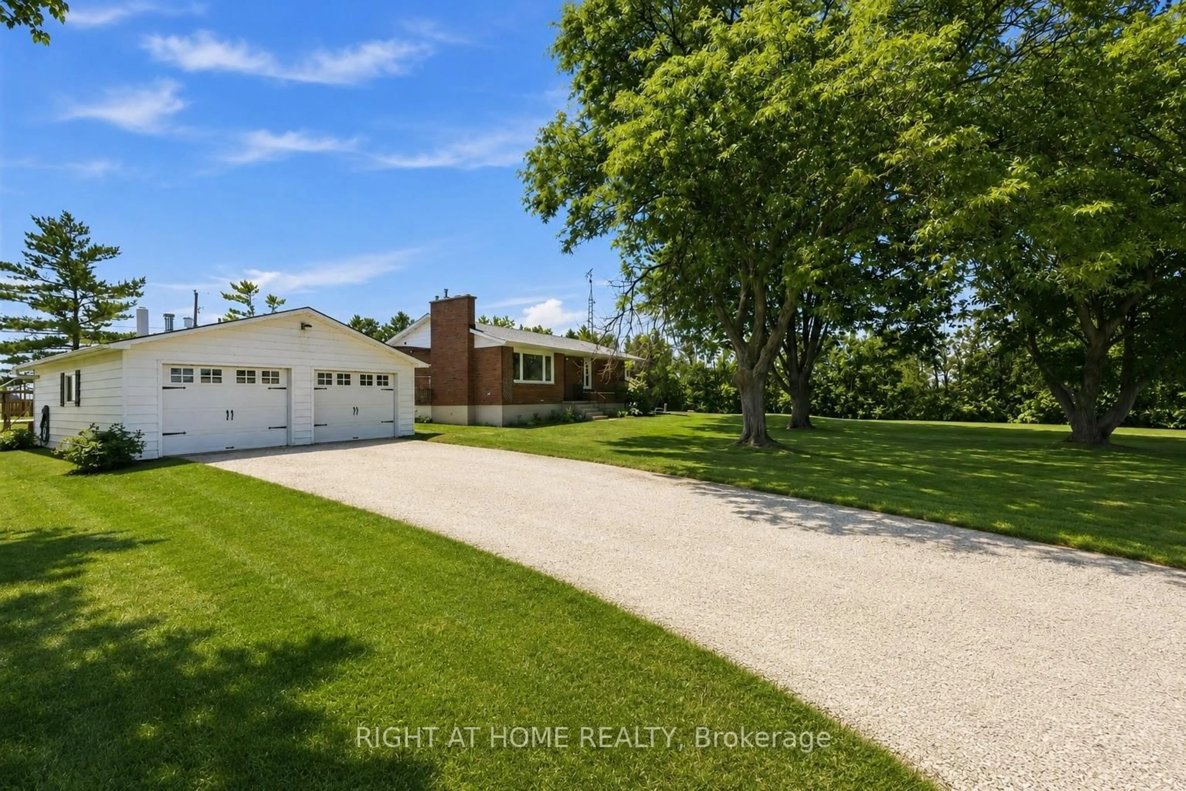 A pic from outside/outdoor area/front of a property/back of a property/a pic from drone, water/lake/river/ocean view for 1933 Plank Rd Rd, St. Clair Ontario N7T 7H5