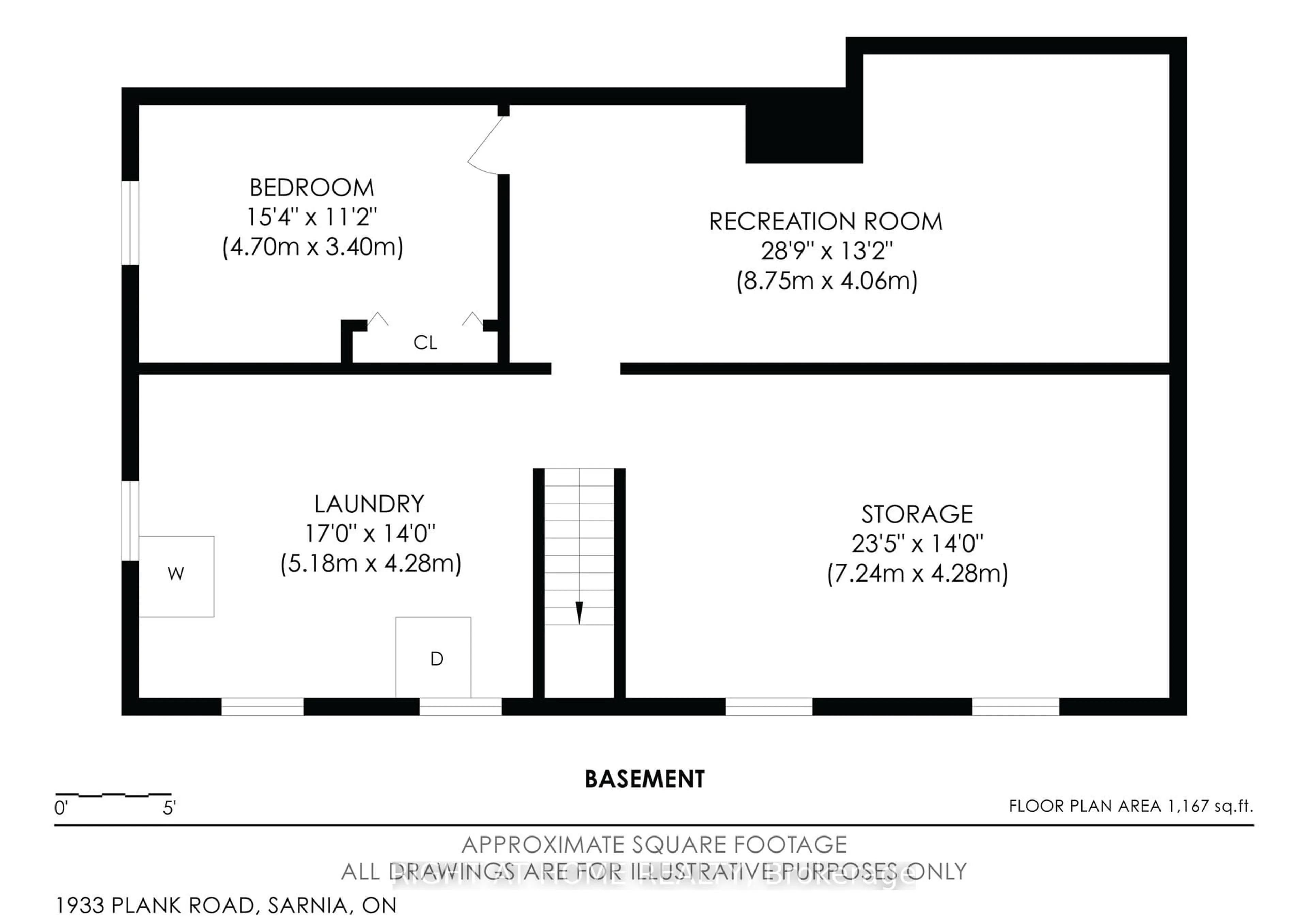 Floor plan for 1933 Plank Rd Rd, St. Clair Ontario N7T 7H5