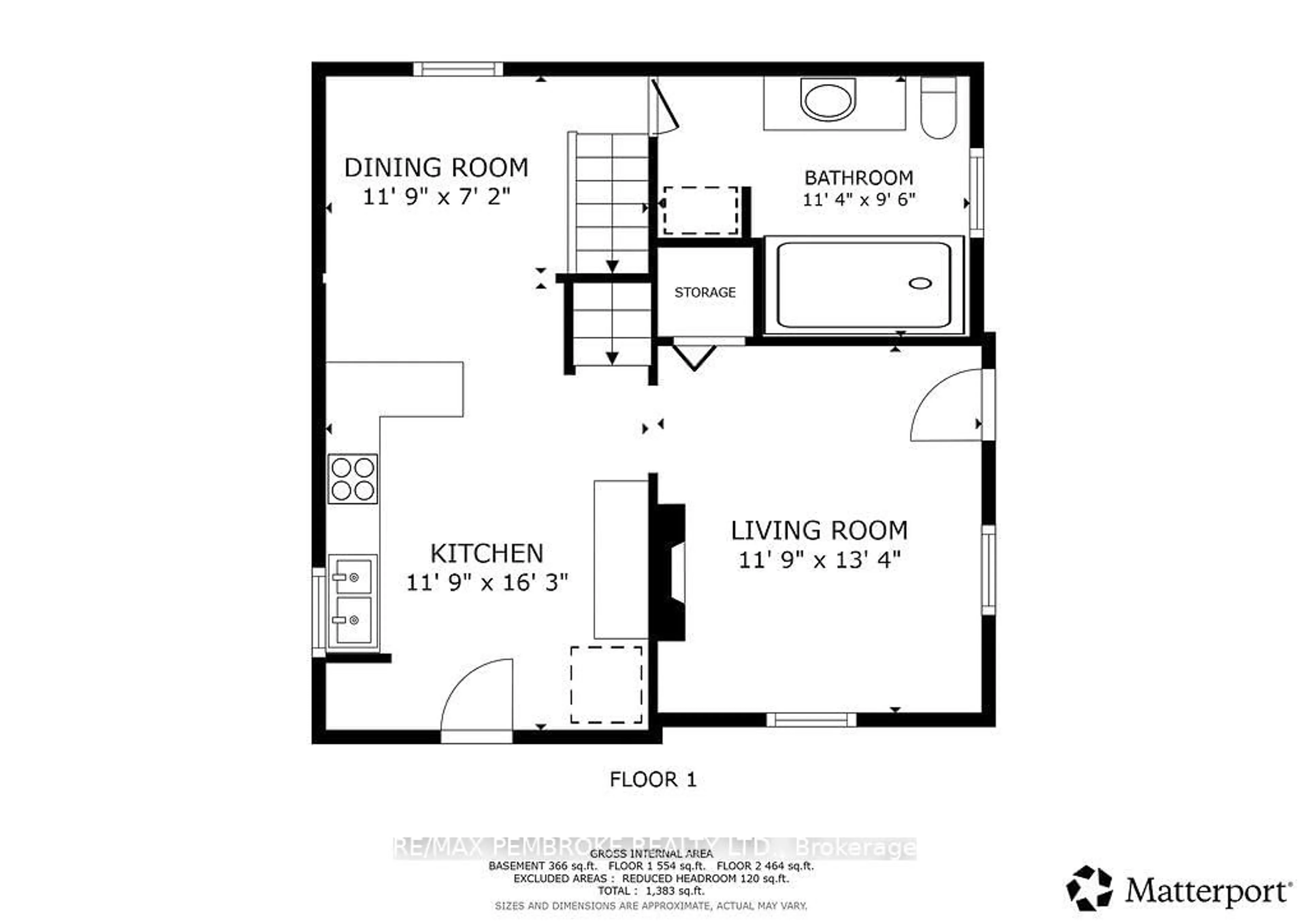 Floor plan for 617 Third Ave, Laurentian Valley Ontario K8A 5H1