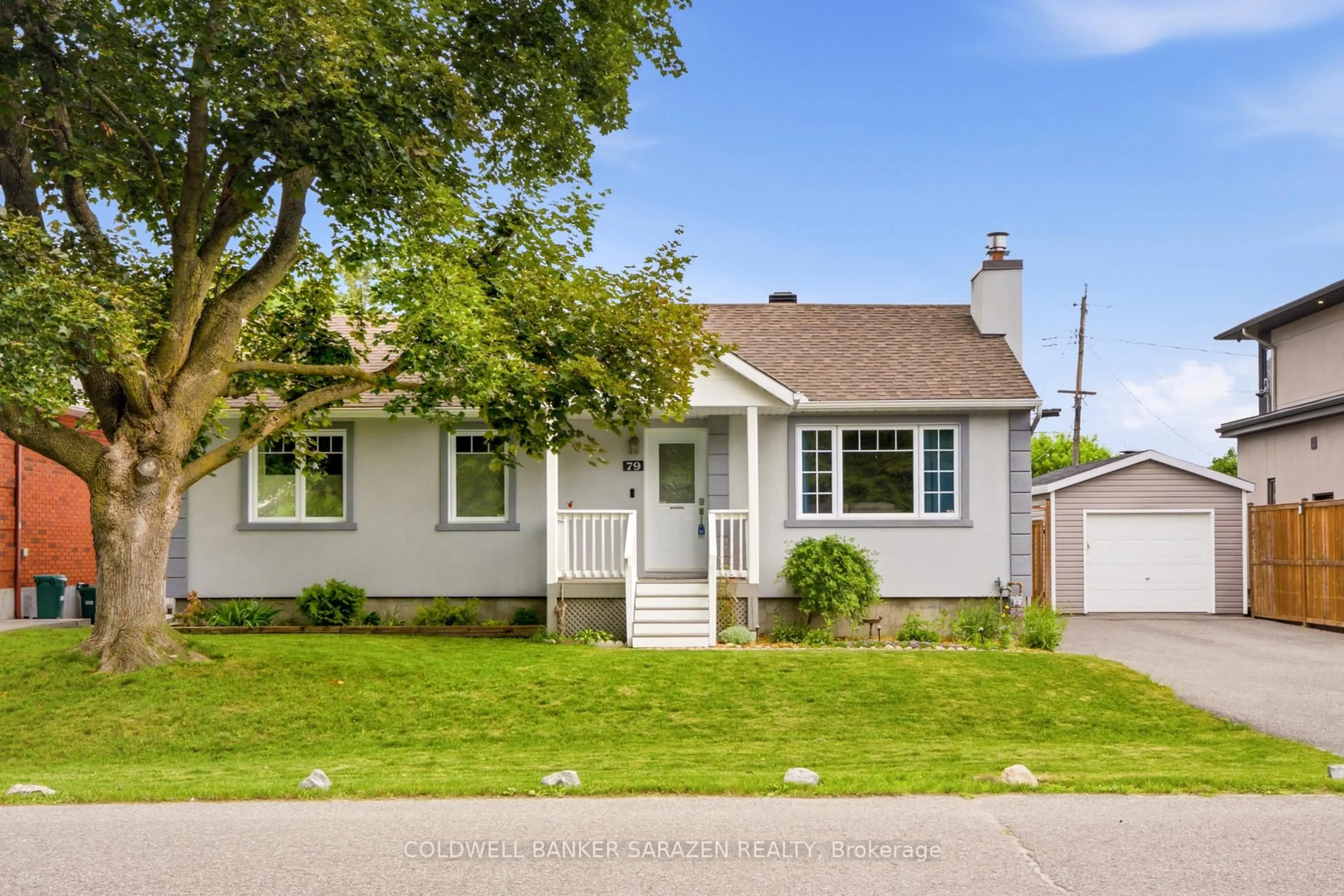 Home with vinyl exterior material, street for 79 St Claire Ave, Ottawa Ontario K2G 2A5