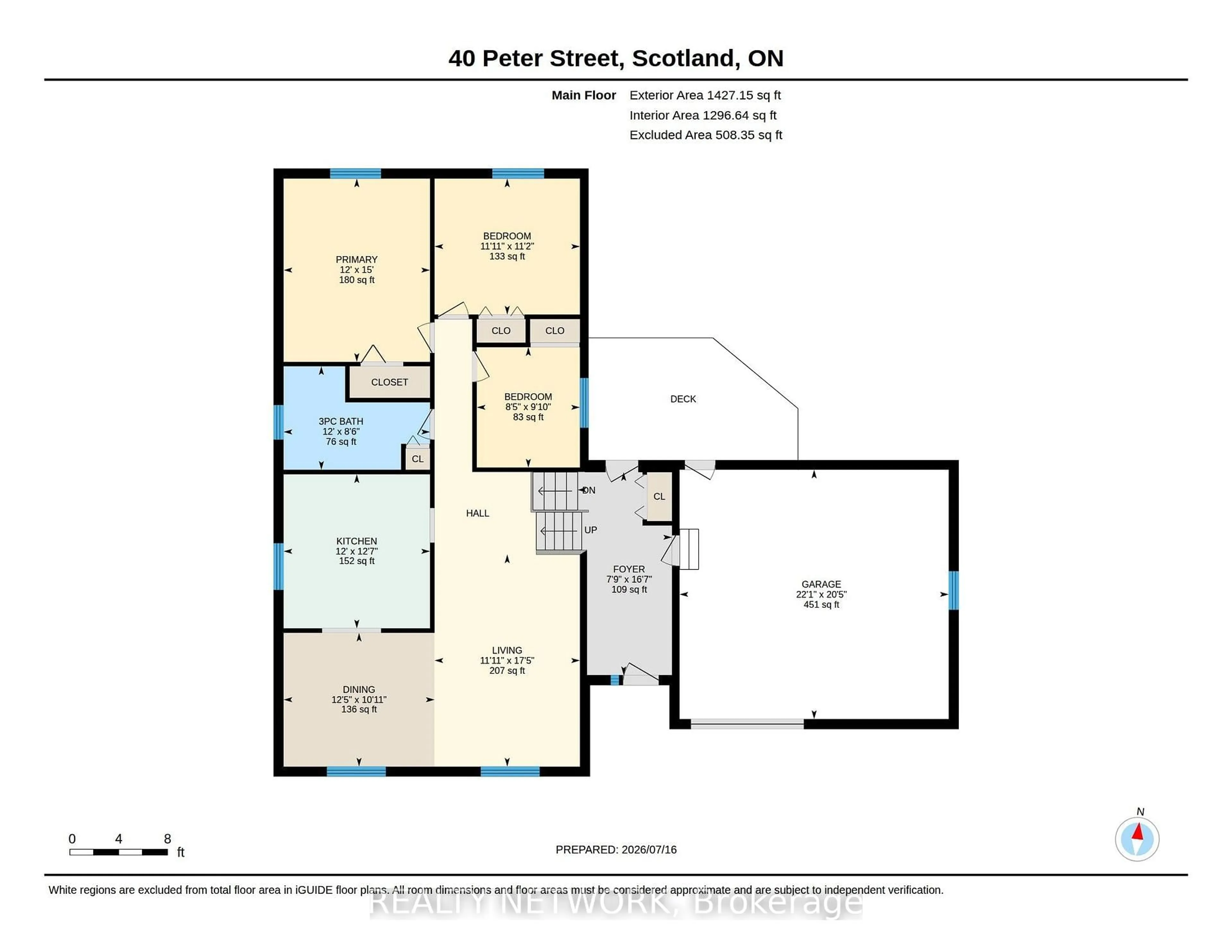 Floor plan for 40 Peter St, Brant Ontario N0E 1R0