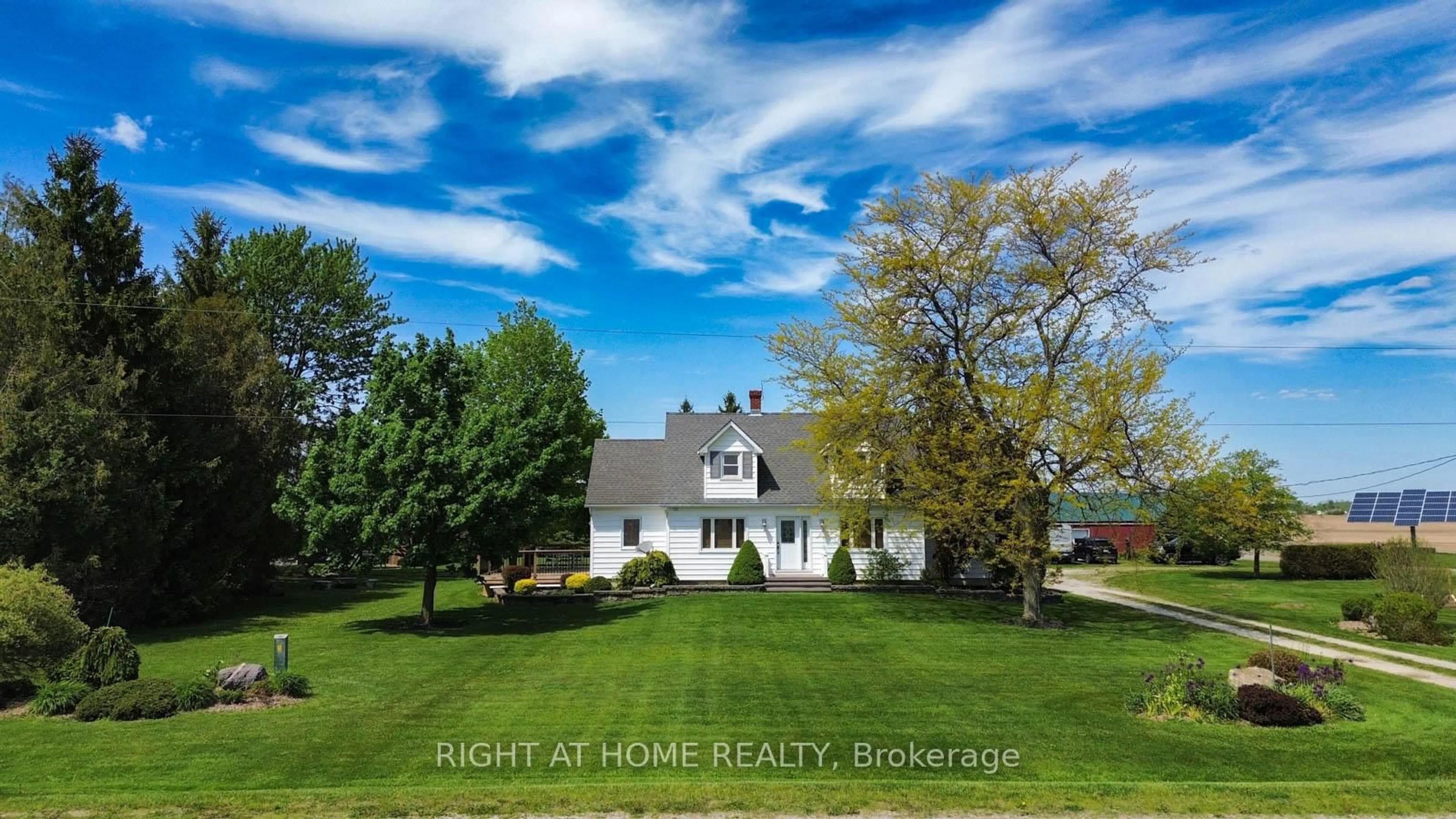 A pic from outside/outdoor area/front of a property/back of a property/a pic from drone, water/lake/river/ocean view for 8192 Petrolia Line, Brooke-Alvinston Ontario N0N 1A0