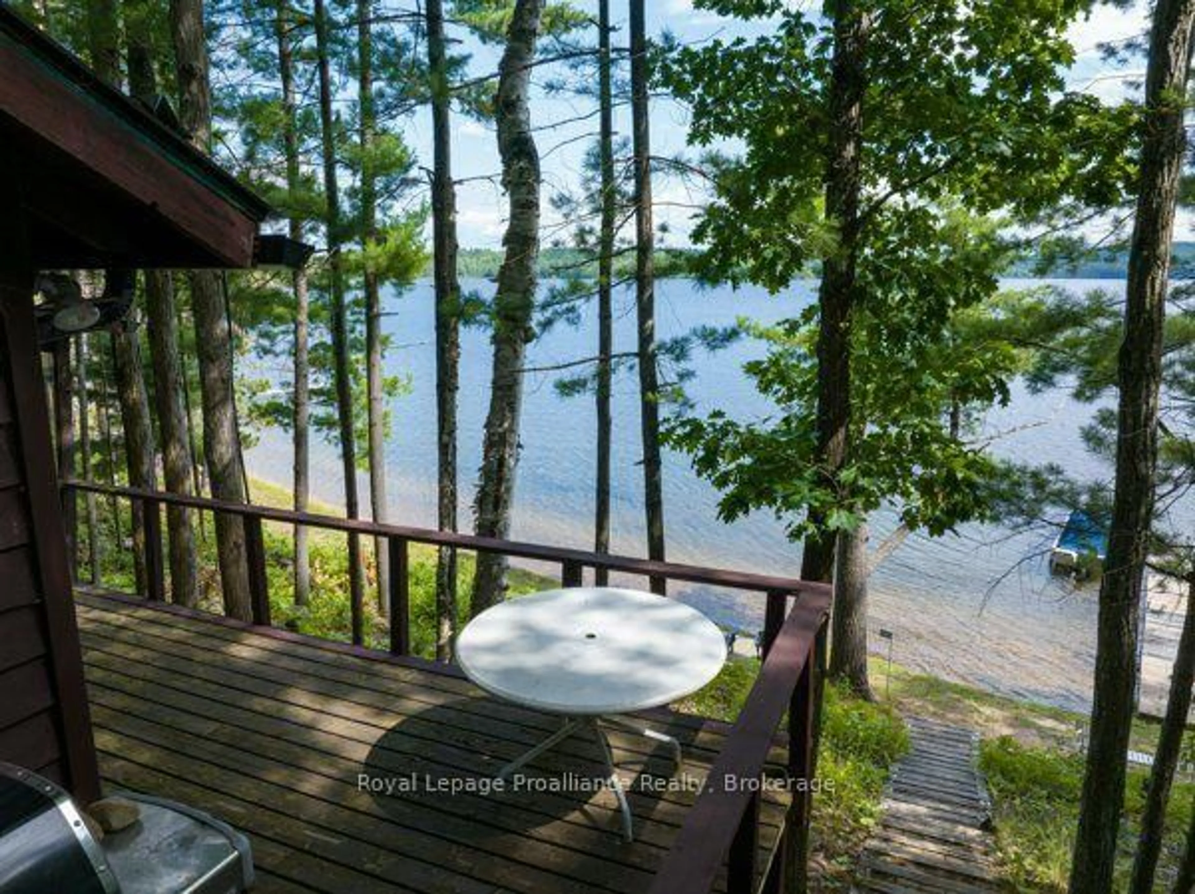 Patio, water/lake/river/ocean view for 406 Mazinaw Lake Rd, Brighton Ontario K0K 1H0