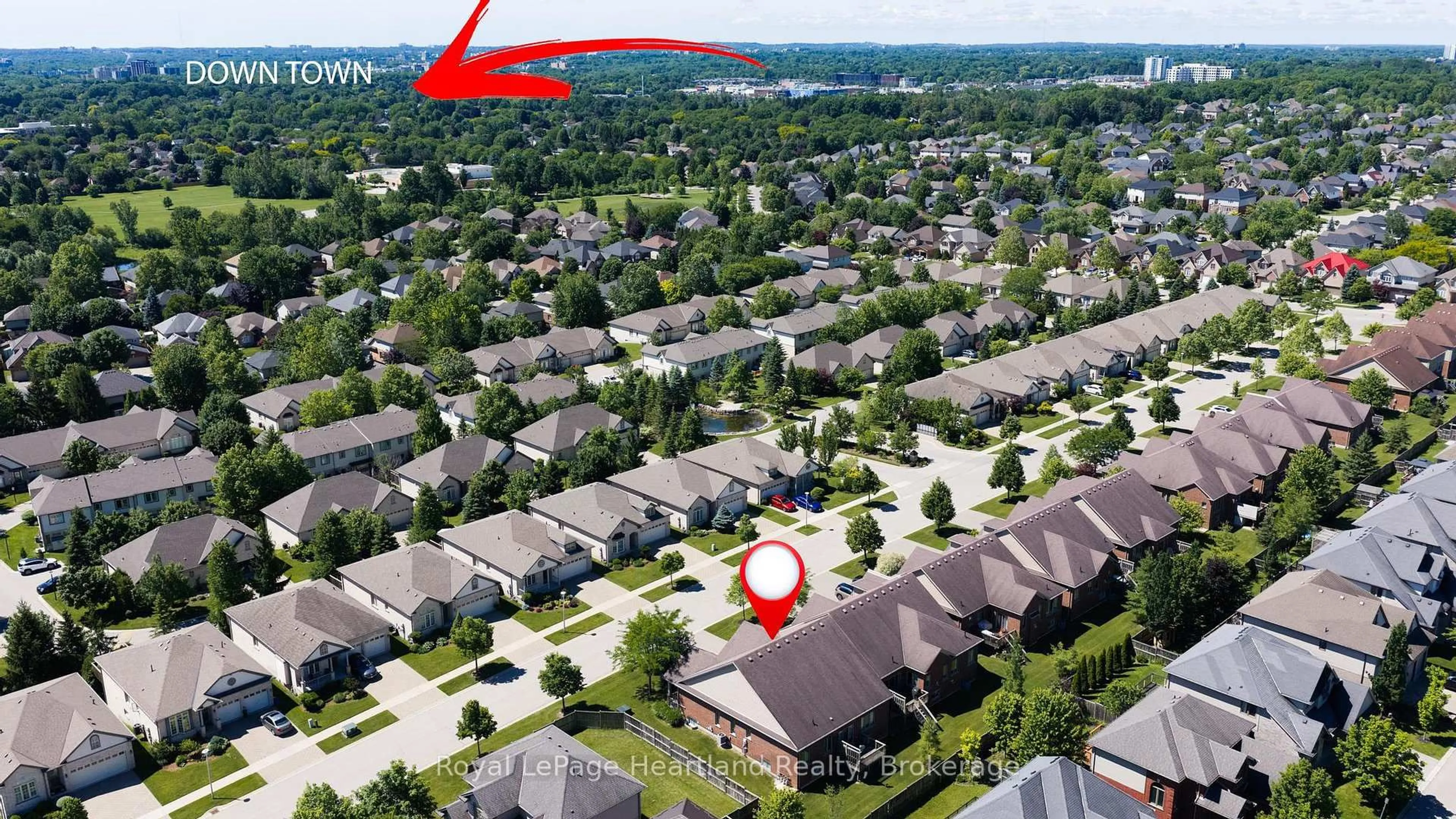 A pic from outside/outdoor area/front of a property/back of a property/a pic from drone, street for 518 Blue Jay Dr #18, London North Ontario N5X 0E4
