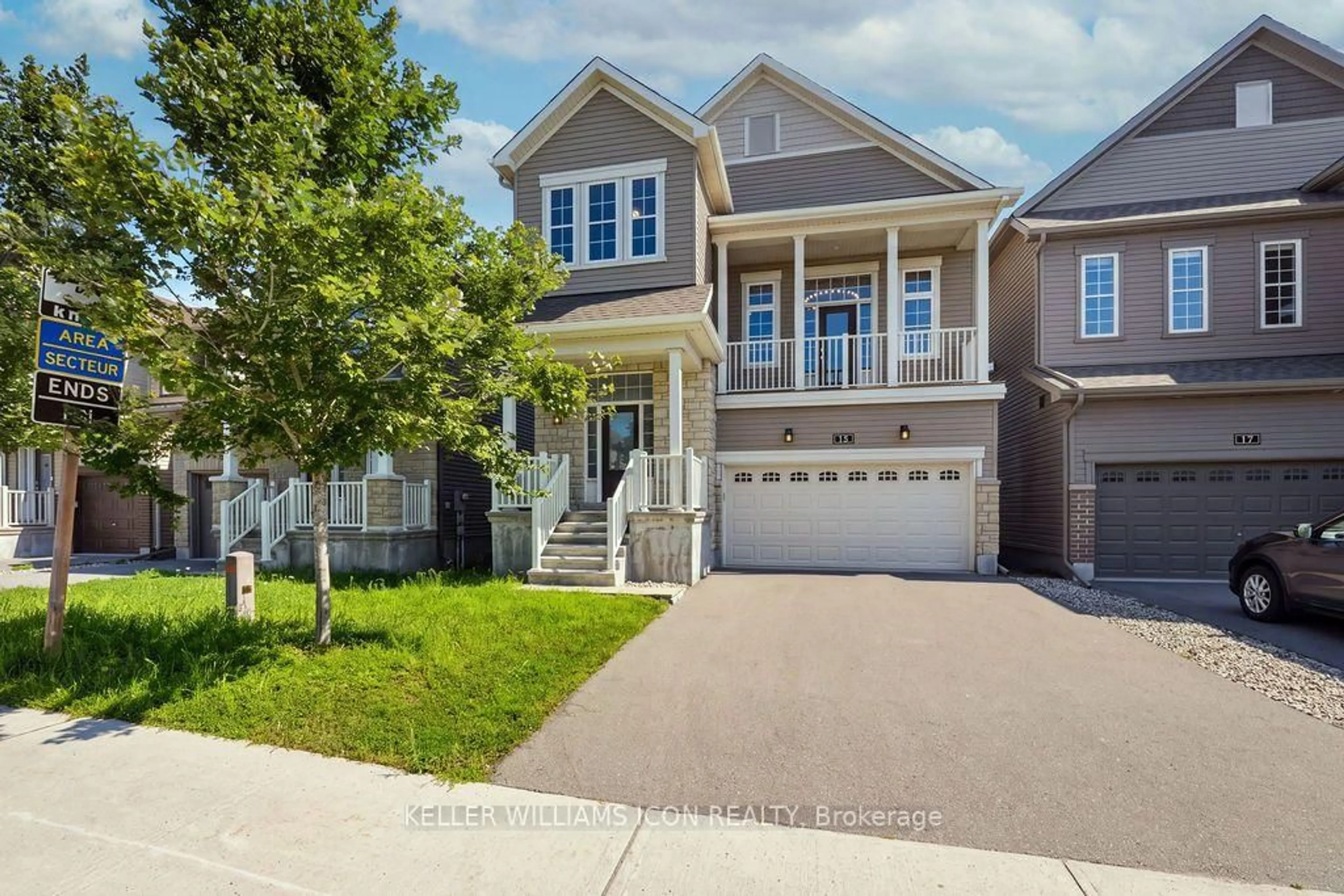 Home with vinyl exterior material, street for 15 Aura Ave, Ottawa Ontario K2J 6S1