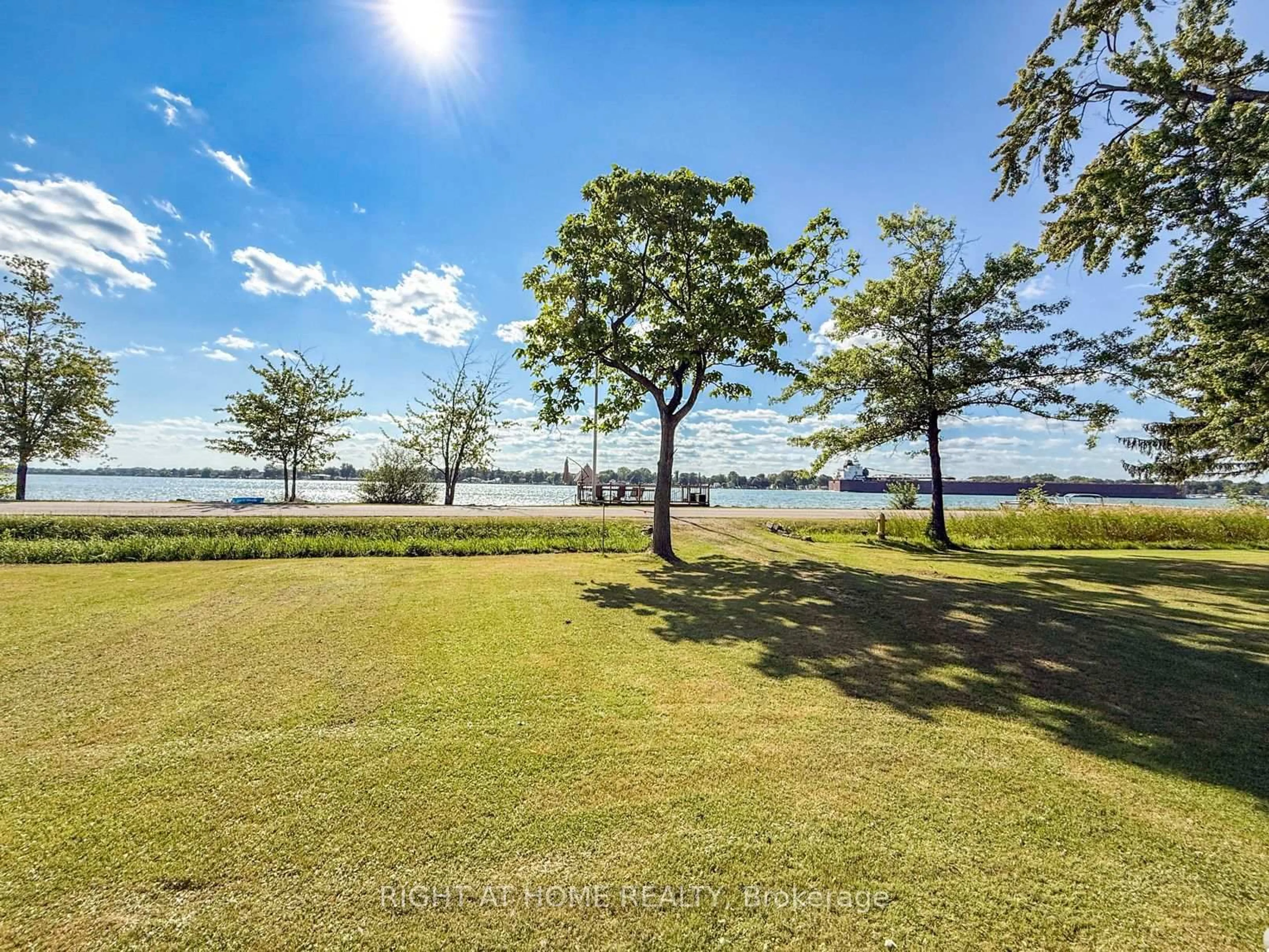 A pic from outside/outdoor area/front of a property/back of a property/a pic from drone, water/lake/river/ocean view for 2024 River Rd, Chatham-Kent Ontario N8A 4K9