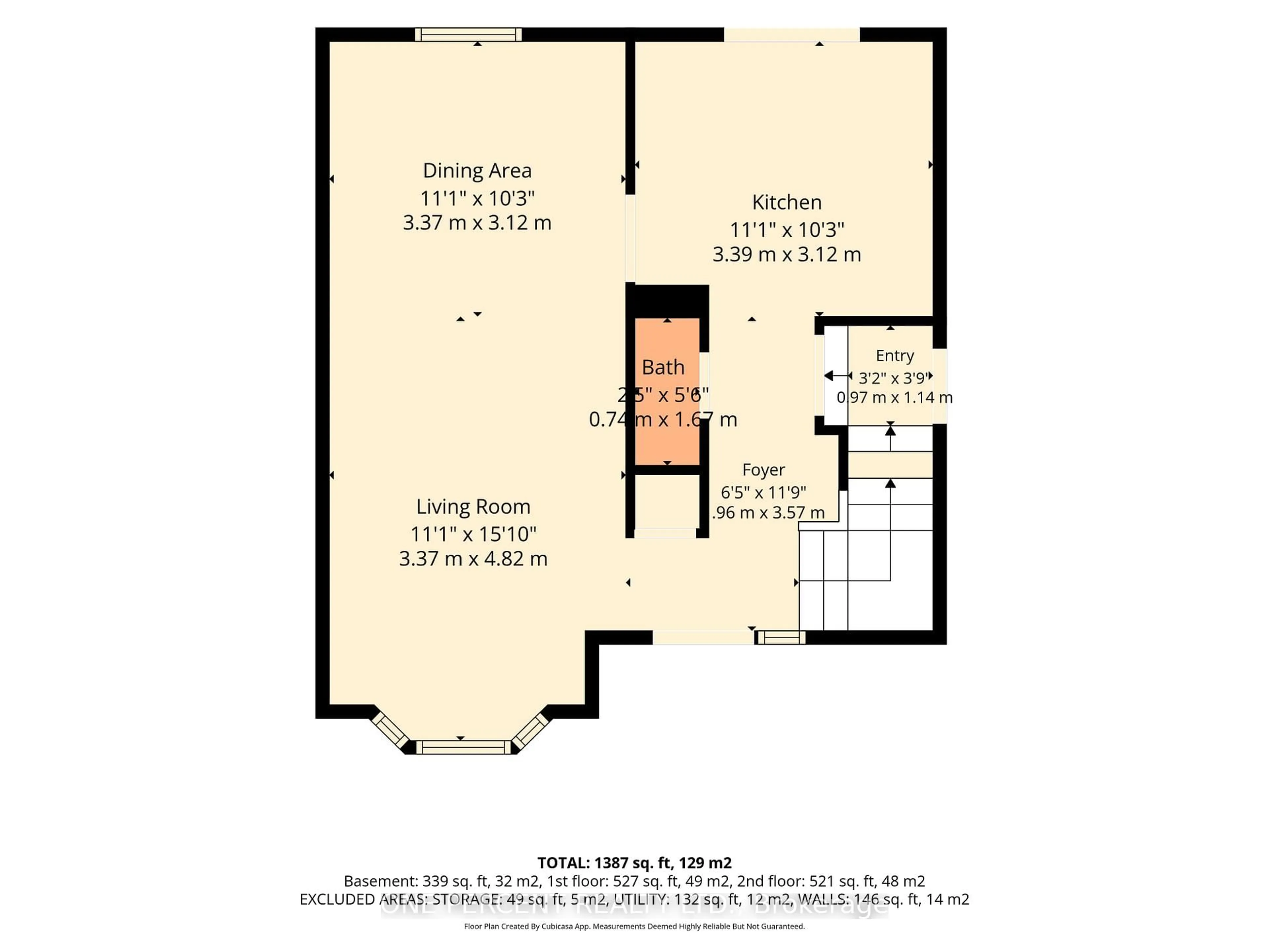 Floor plan for 1 CHESWICK Circ, London South Ontario N6E 3L8