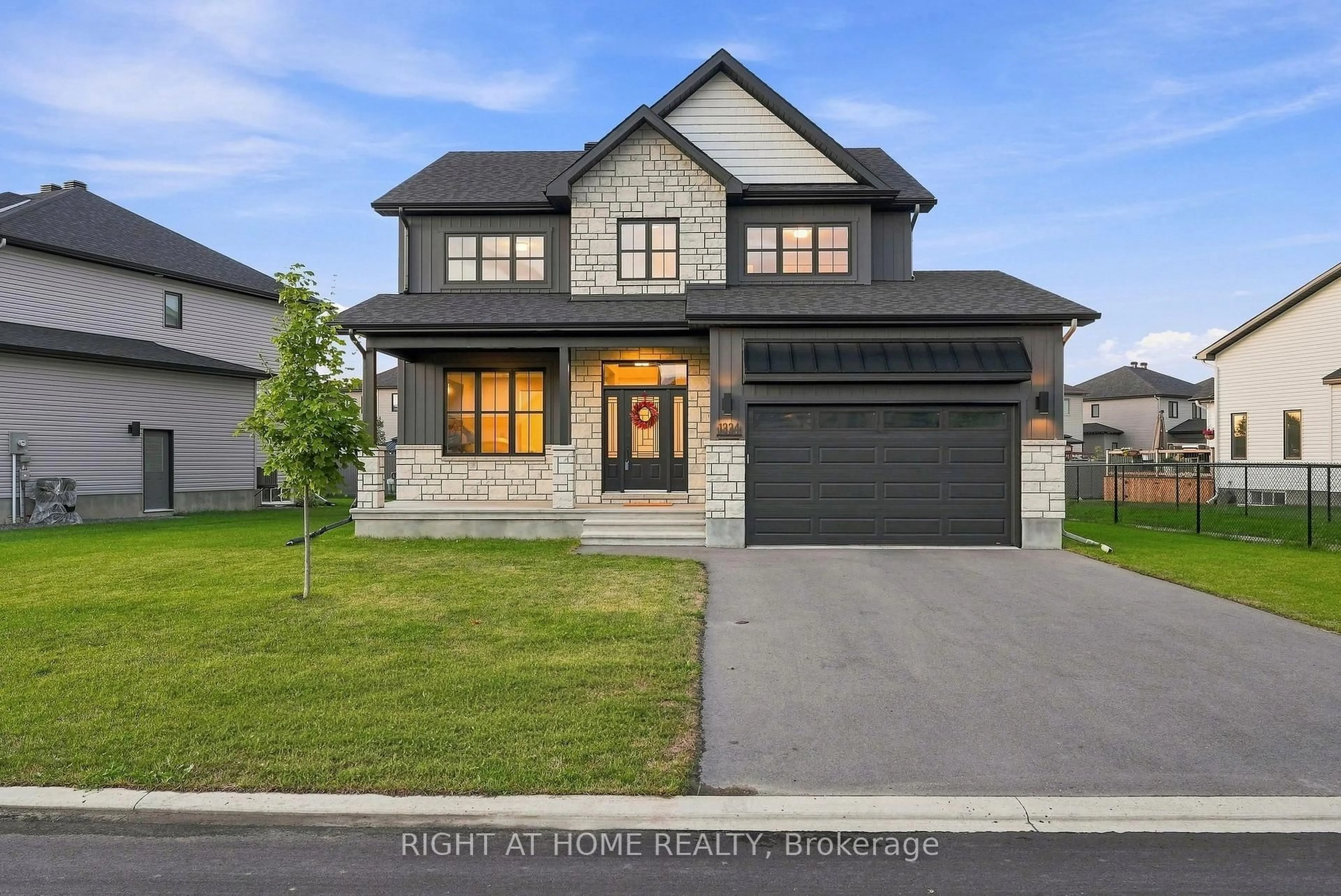 Home with brick exterior material, street for 1334 Fribourg St, Russell Ontario K0A 1W0