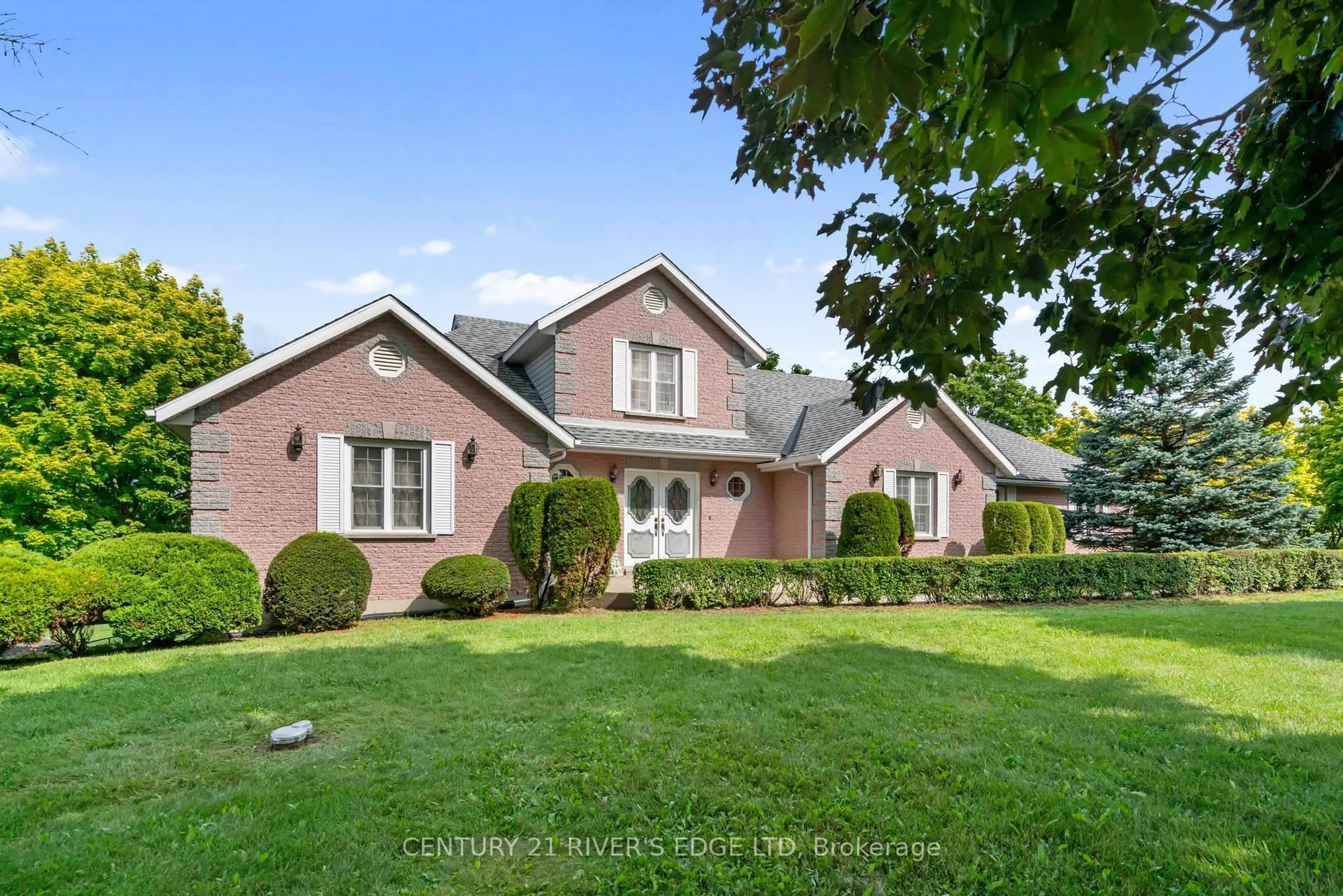 Home with brick exterior material, street for 2840 2nd Concession Rd, Elizabethtown-Kitley Ontario K6V 5T1